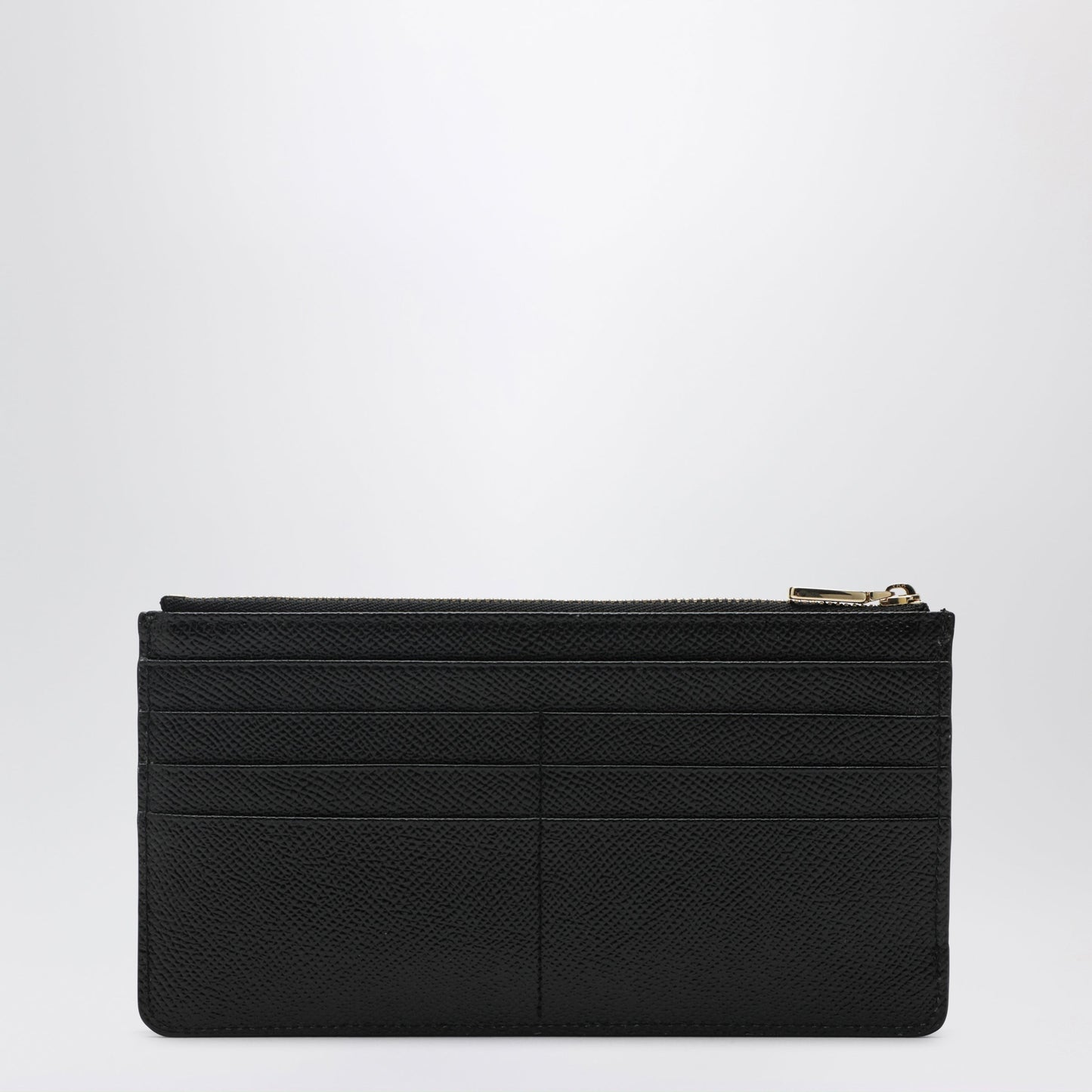 Dolce&Gabbana Large Black Dauphine Leather Card Holder Women DOLCE & GABBANA