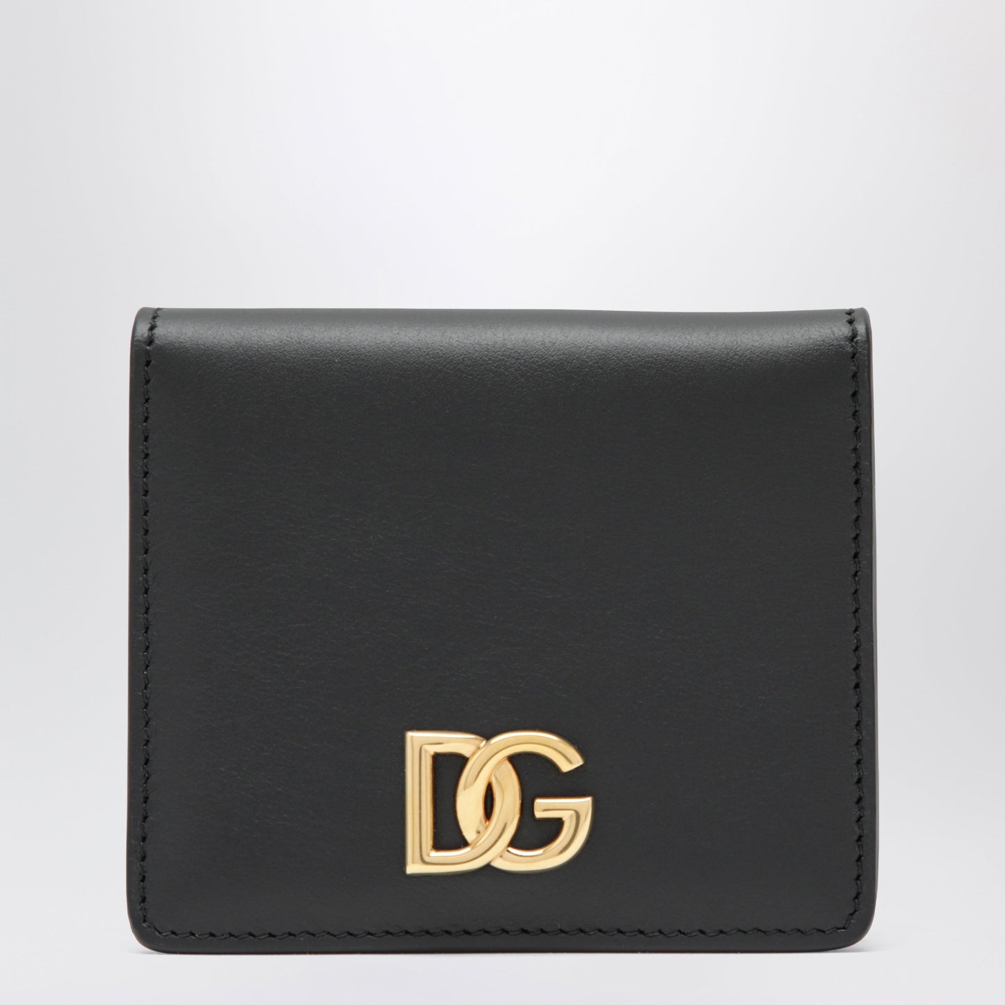 Dolce&Gabbana Black Leather Wallet With Dg Logo Women DOLCE & GABBANA
