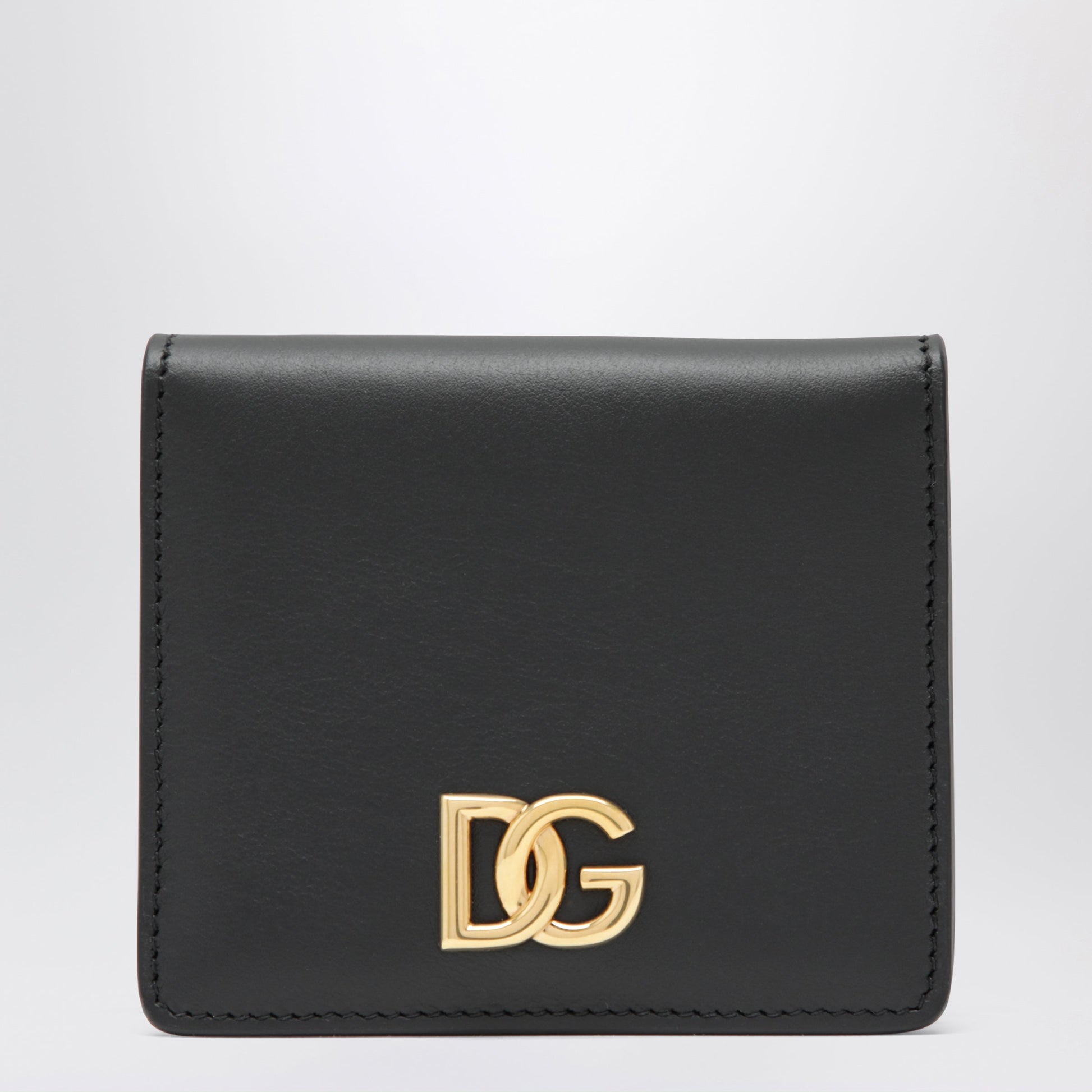 Dolce&Gabbana Black Leather Wallet With Dg Logo Women DOLCE & GABBANA