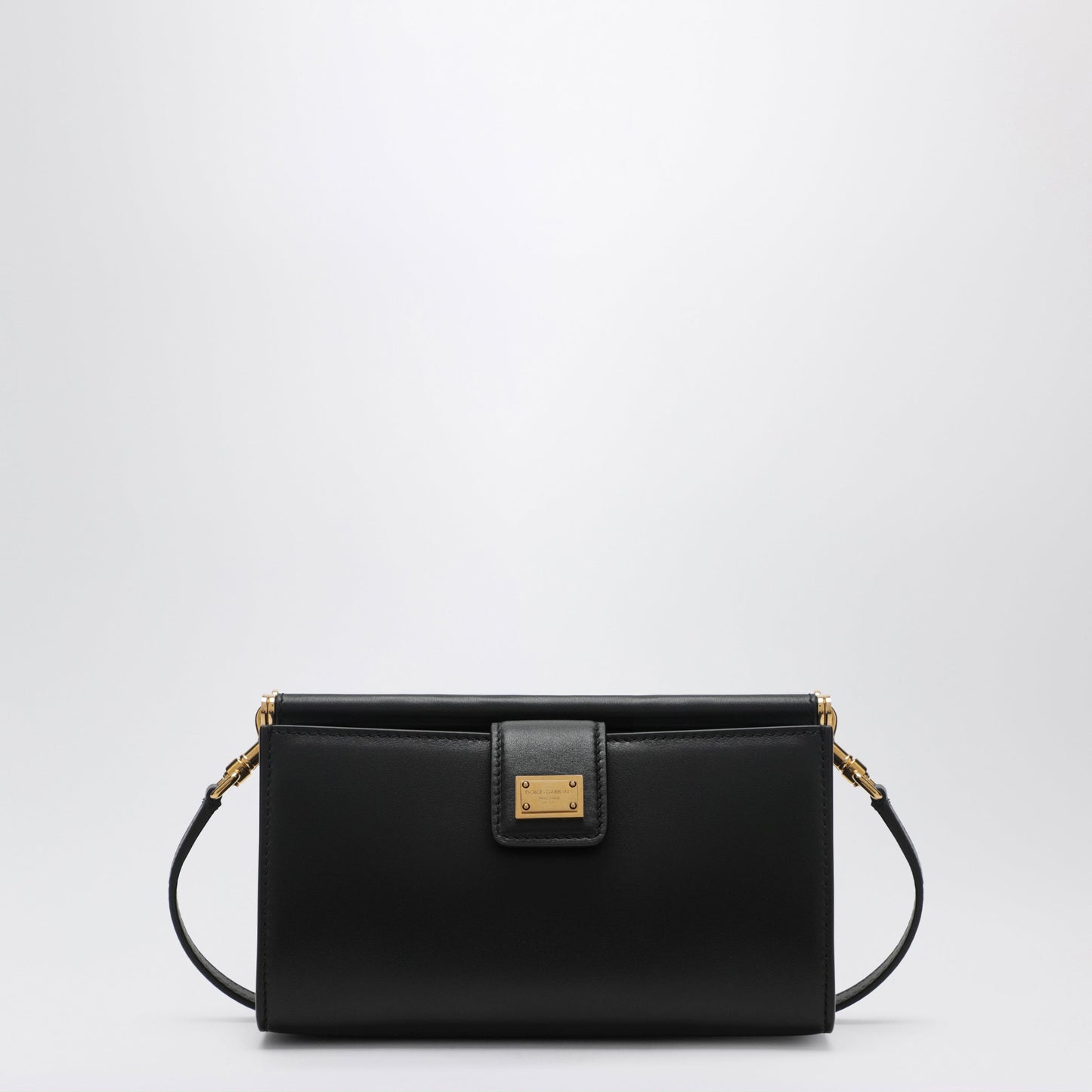 Dolce&Gabbana Plonge Calfskin Leather Phone Bag In Black Women DOLCE & GABBANA