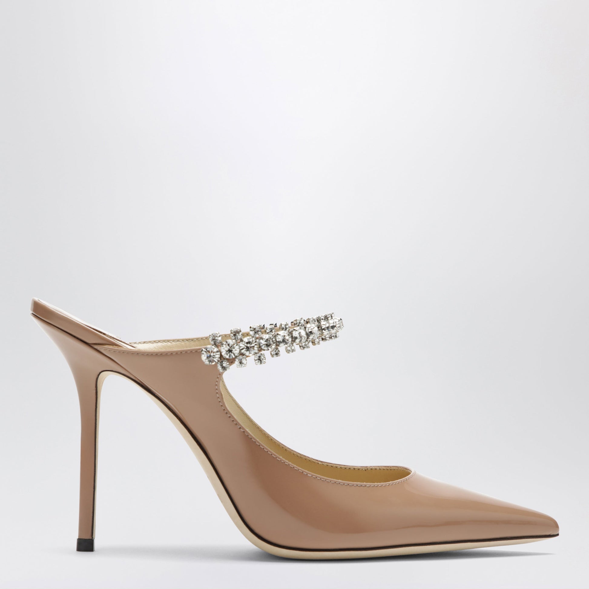 Jimmy Choo Bing 100 Ballet Pink Patent Leather Mules Women JIMMY CHOO