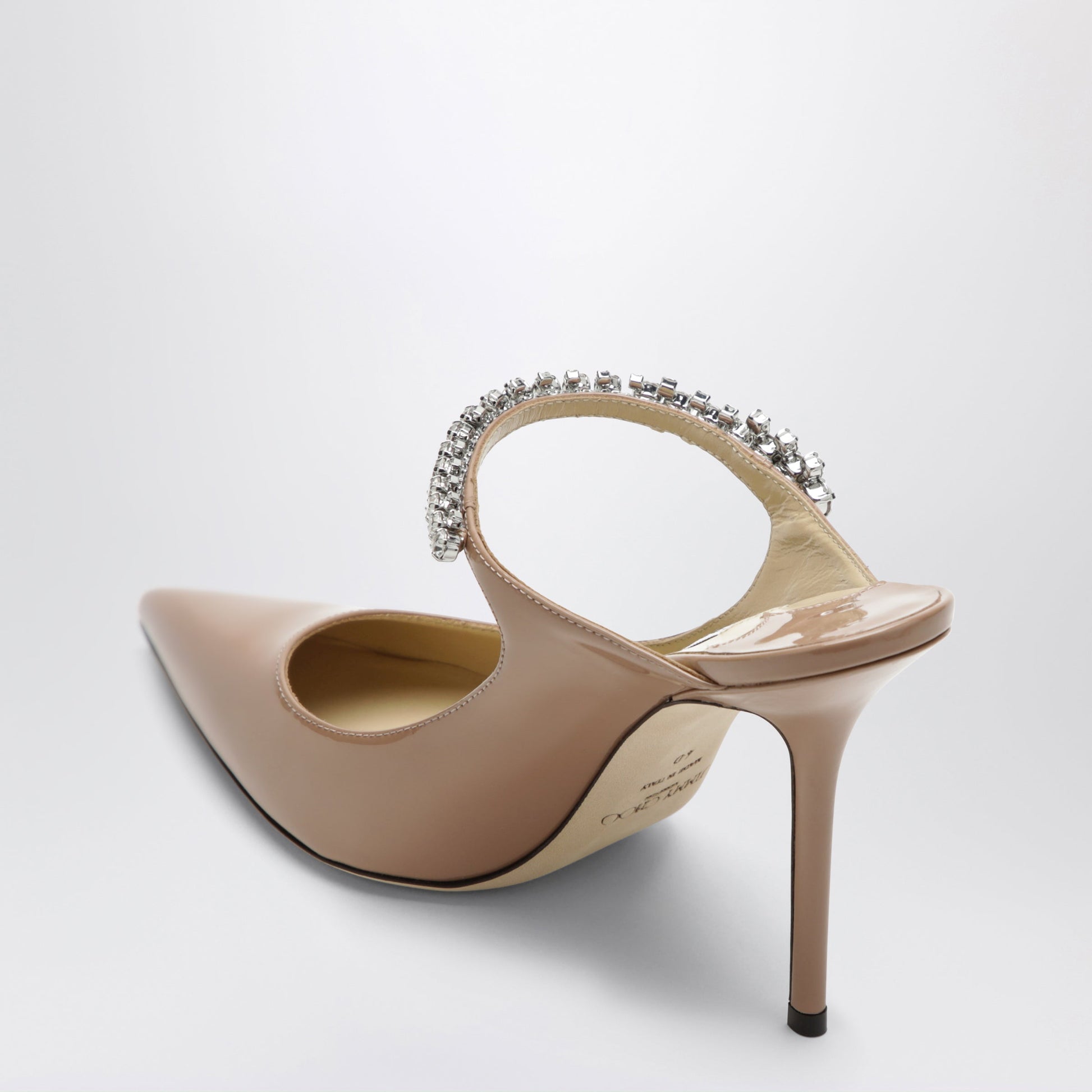 Jimmy Choo Bing 100 Ballet Pink Patent Leather Mules Women JIMMY CHOO