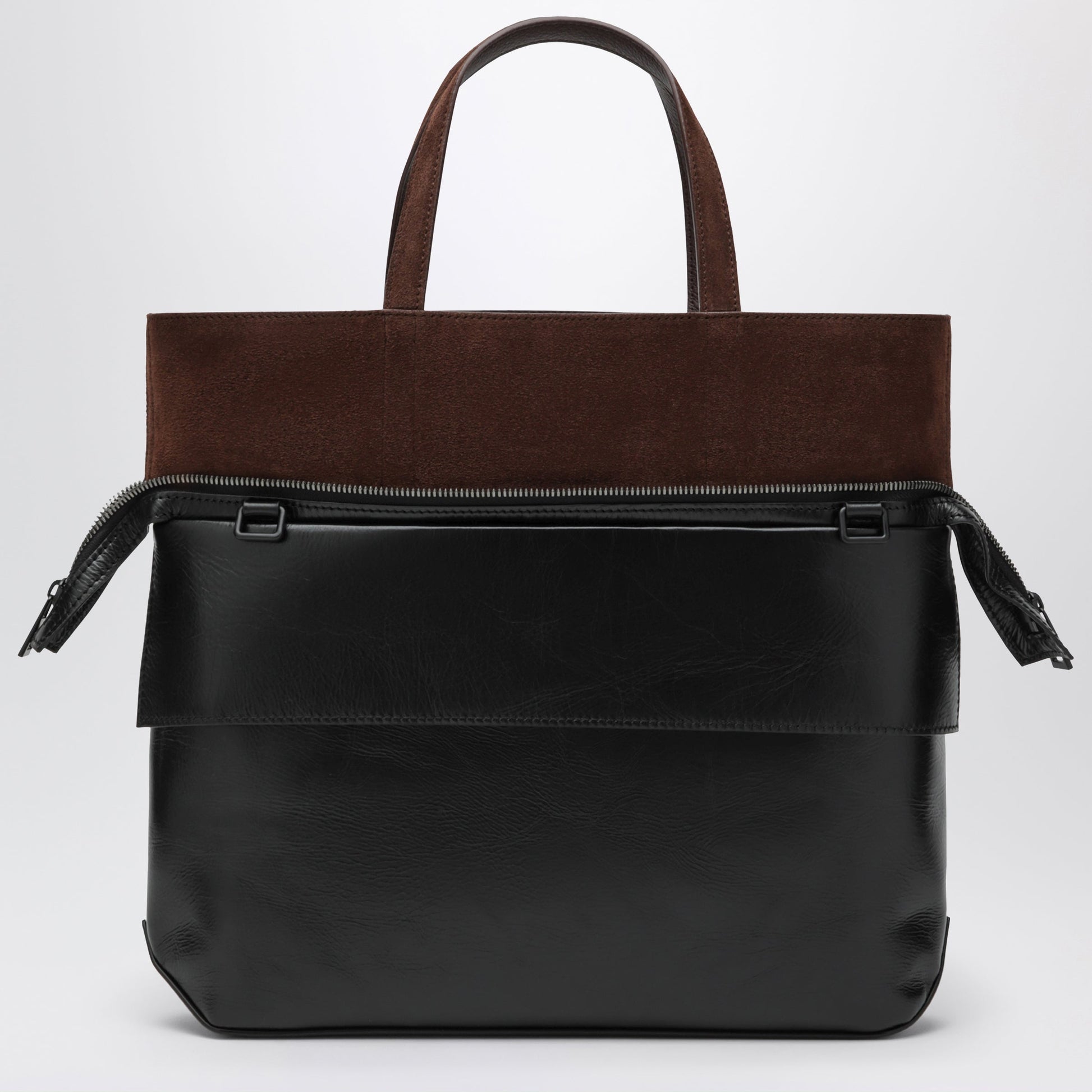 Loewe Small Switch Tote Bag In Black/Espresso Calfskin Men LOEWE