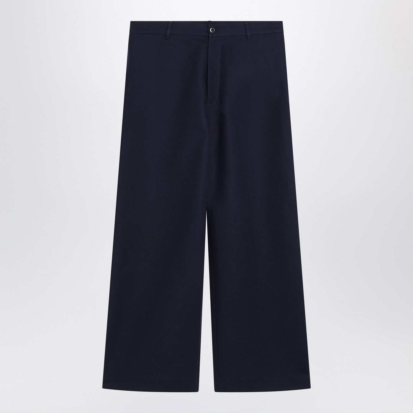 Acne Studios Navy Blue Satin Trousers Men