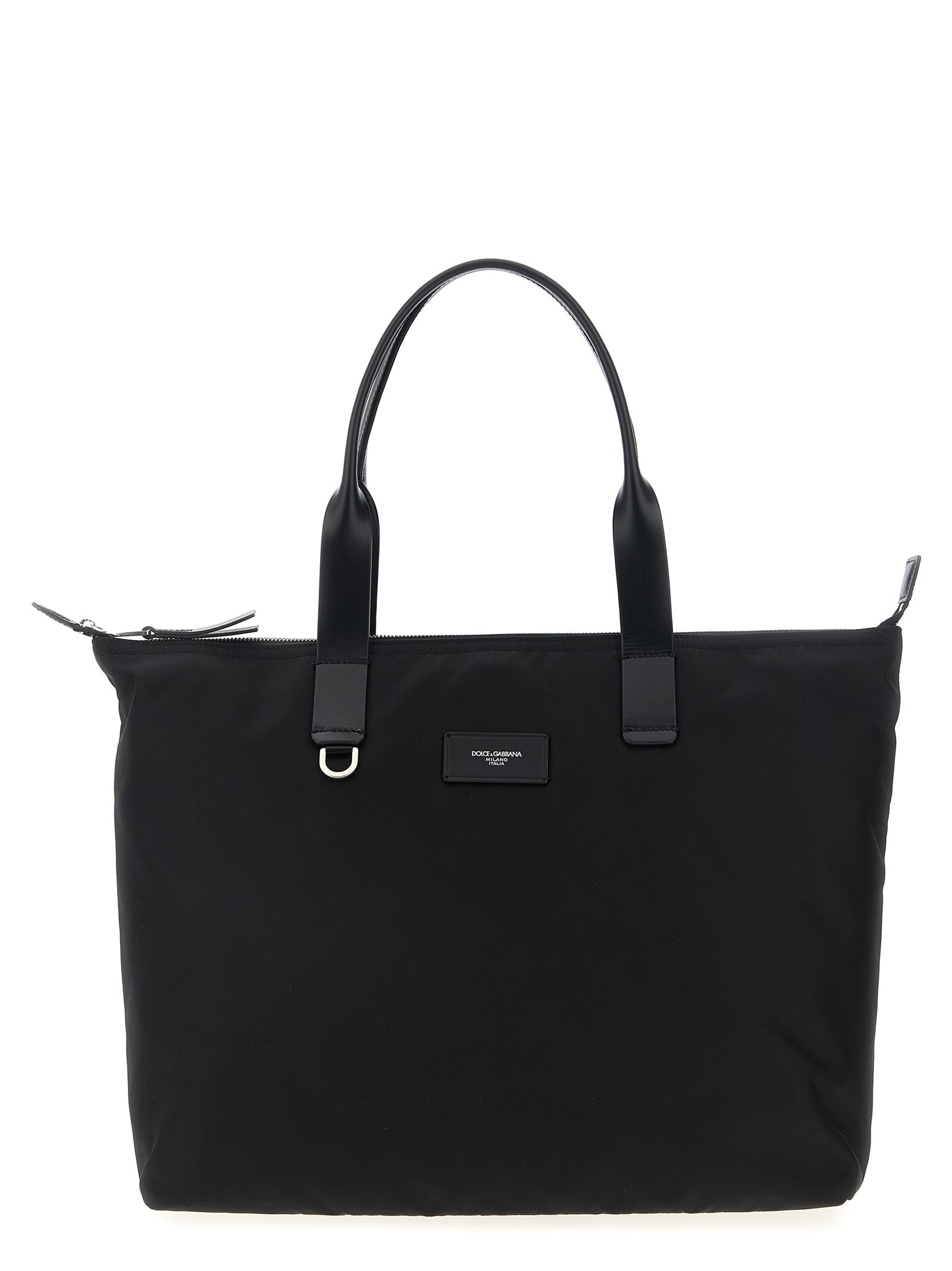 Dolce & Gabbana Men Media Logo Patch Shopping Bag DOLCE & GABBANA