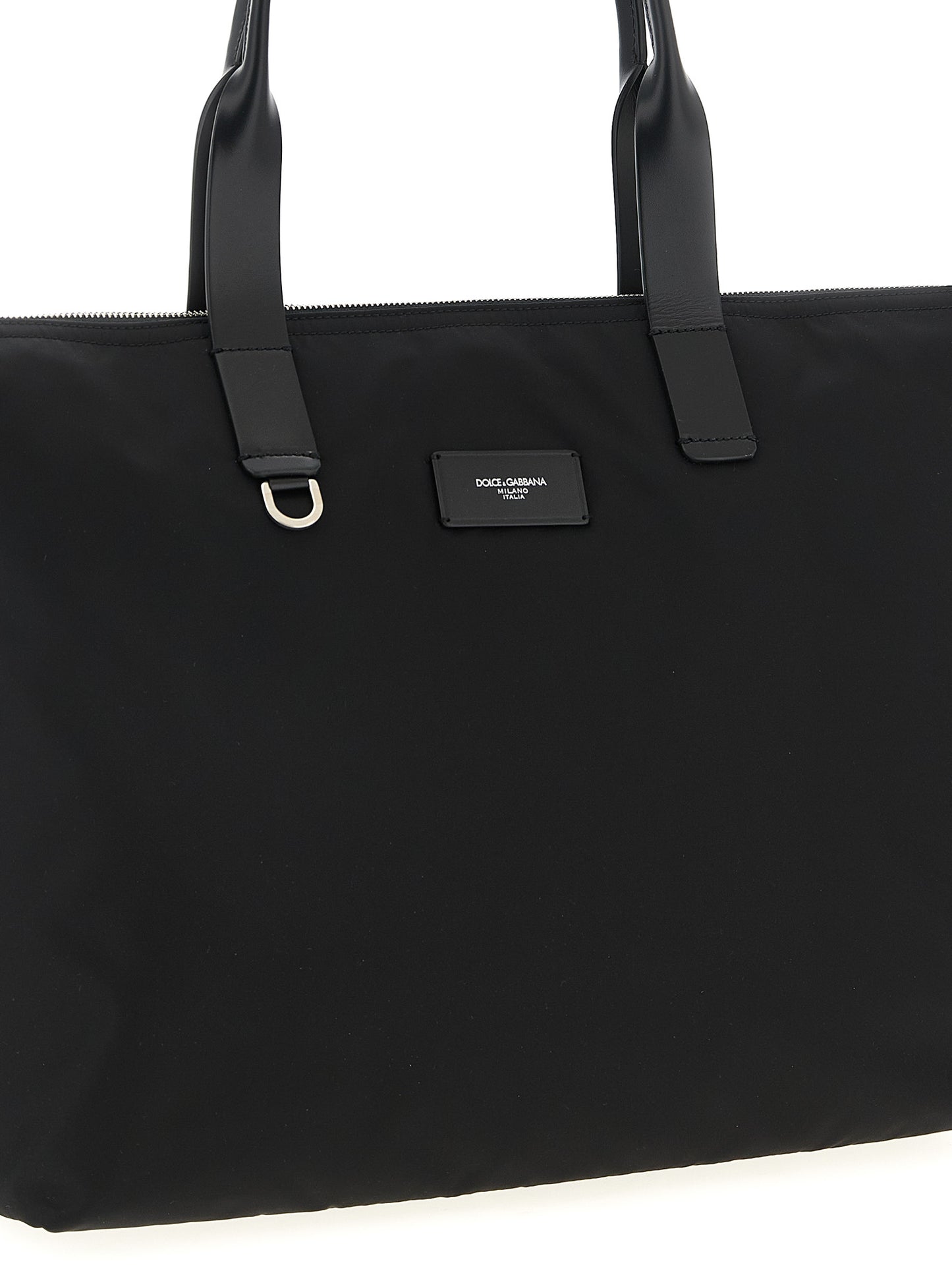 Dolce & Gabbana Men Media Logo Patch Shopping Bag DOLCE & GABBANA