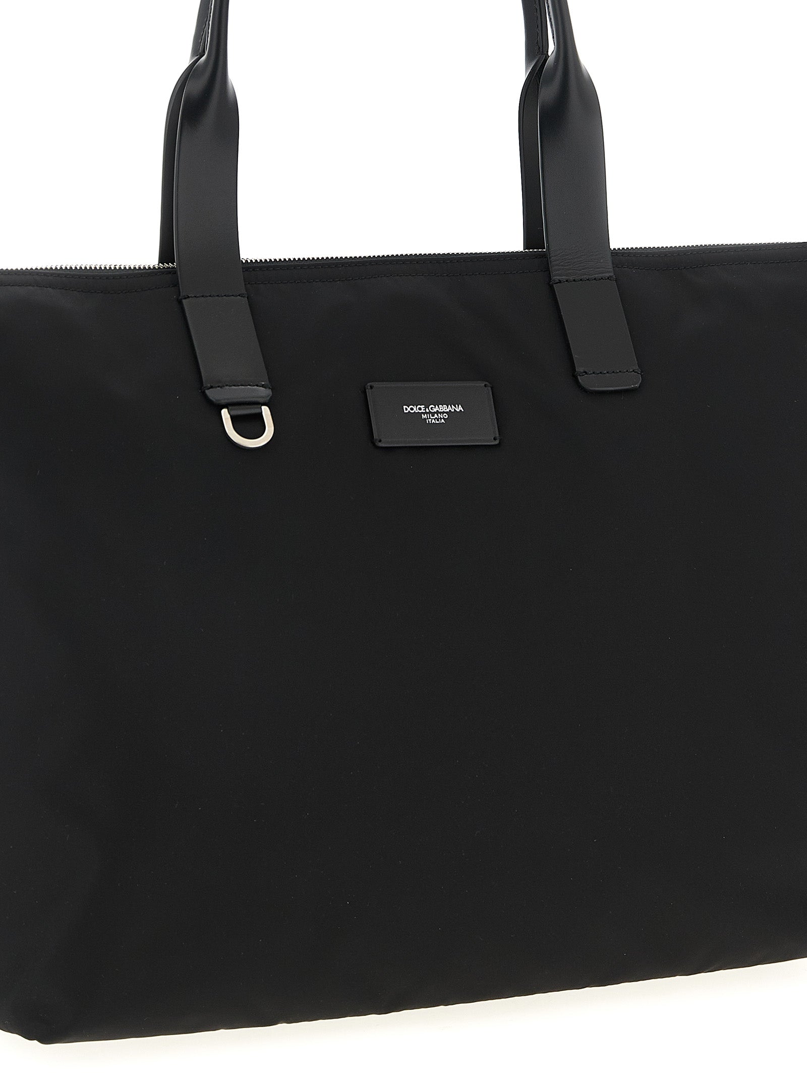Dolce & Gabbana Men Media Logo Patch Shopping Bag DOLCE & GABBANA