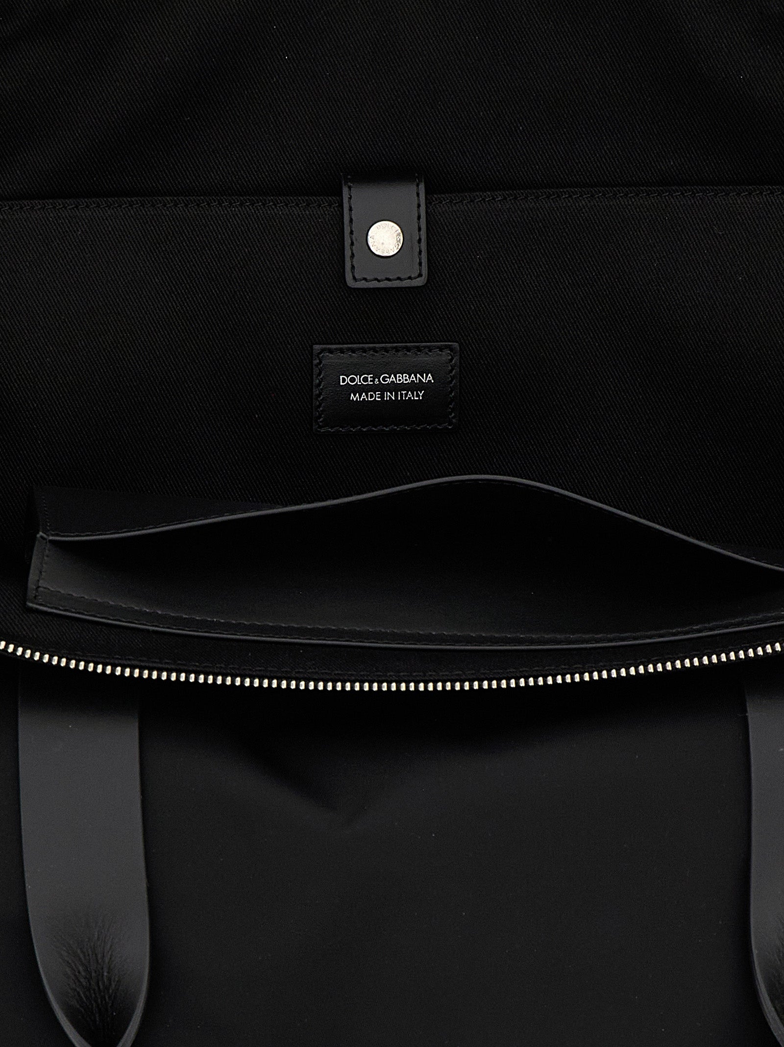 Dolce & Gabbana Men Media Logo Patch Shopping Bag DOLCE & GABBANA