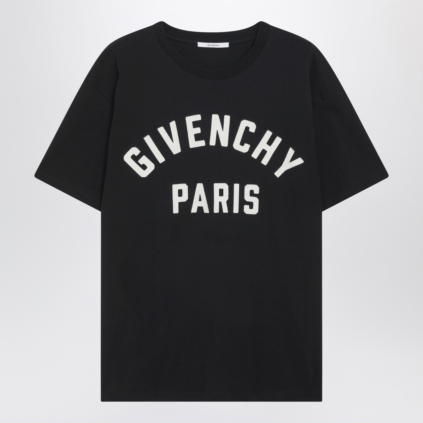 Givenchy Black Short-Sleeve Logo T-Shirt Men GIVENCHY