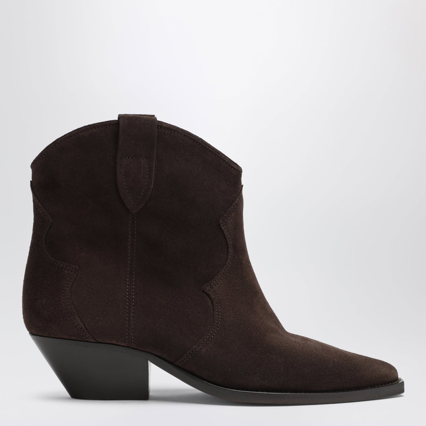 Isabel Marant Dewina Suede Cowboy Boots In Chocolate Women ISABEL MARANT