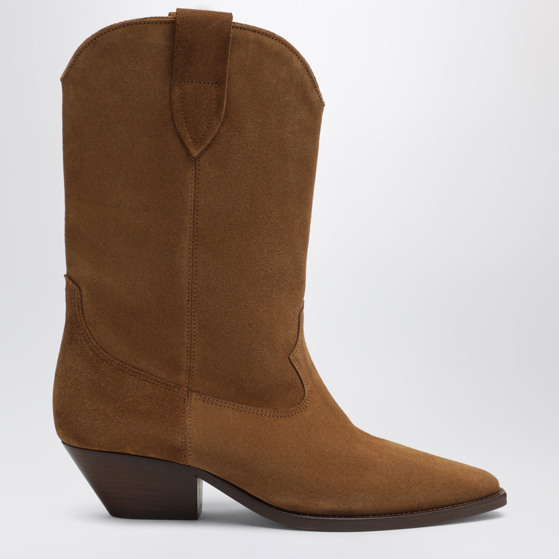 Isabel Marant Suede Cowboy Ankle Boots With Heel In Cognac Women ISABEL MARANT