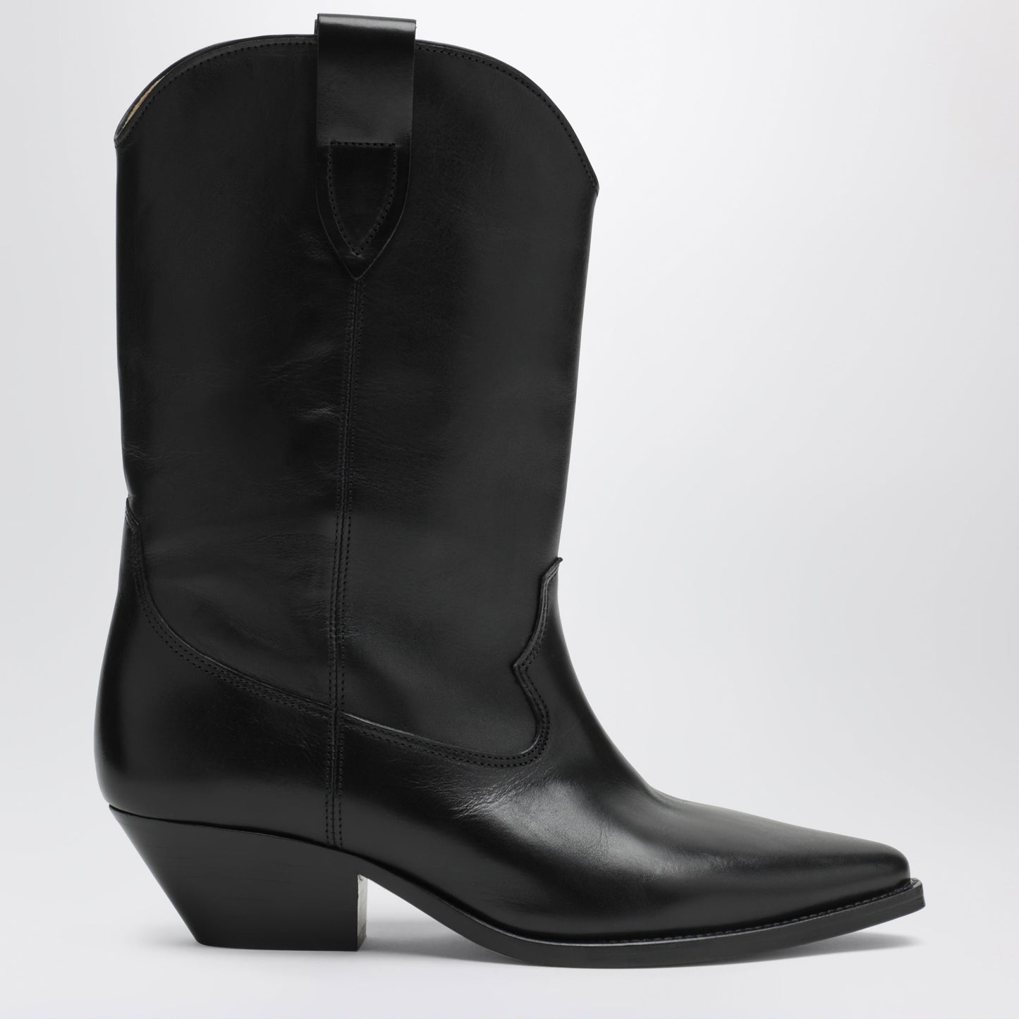 Isabel Marant Deurto Cowboy Boots In Black Leather Women ISABEL MARANT