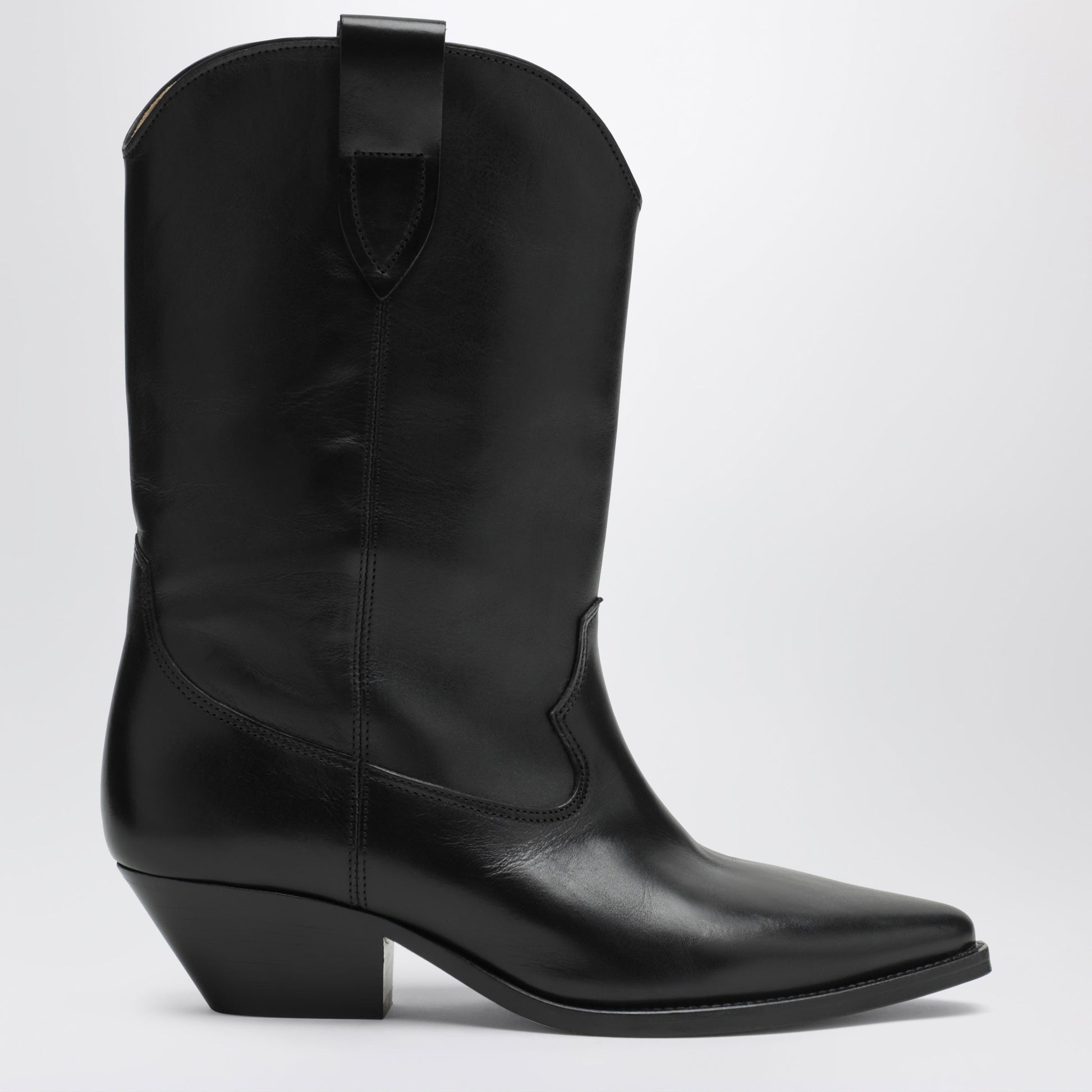 Isabel Marant Deurto Cowboy Boots In Black Leather Women ISABEL MARANT
