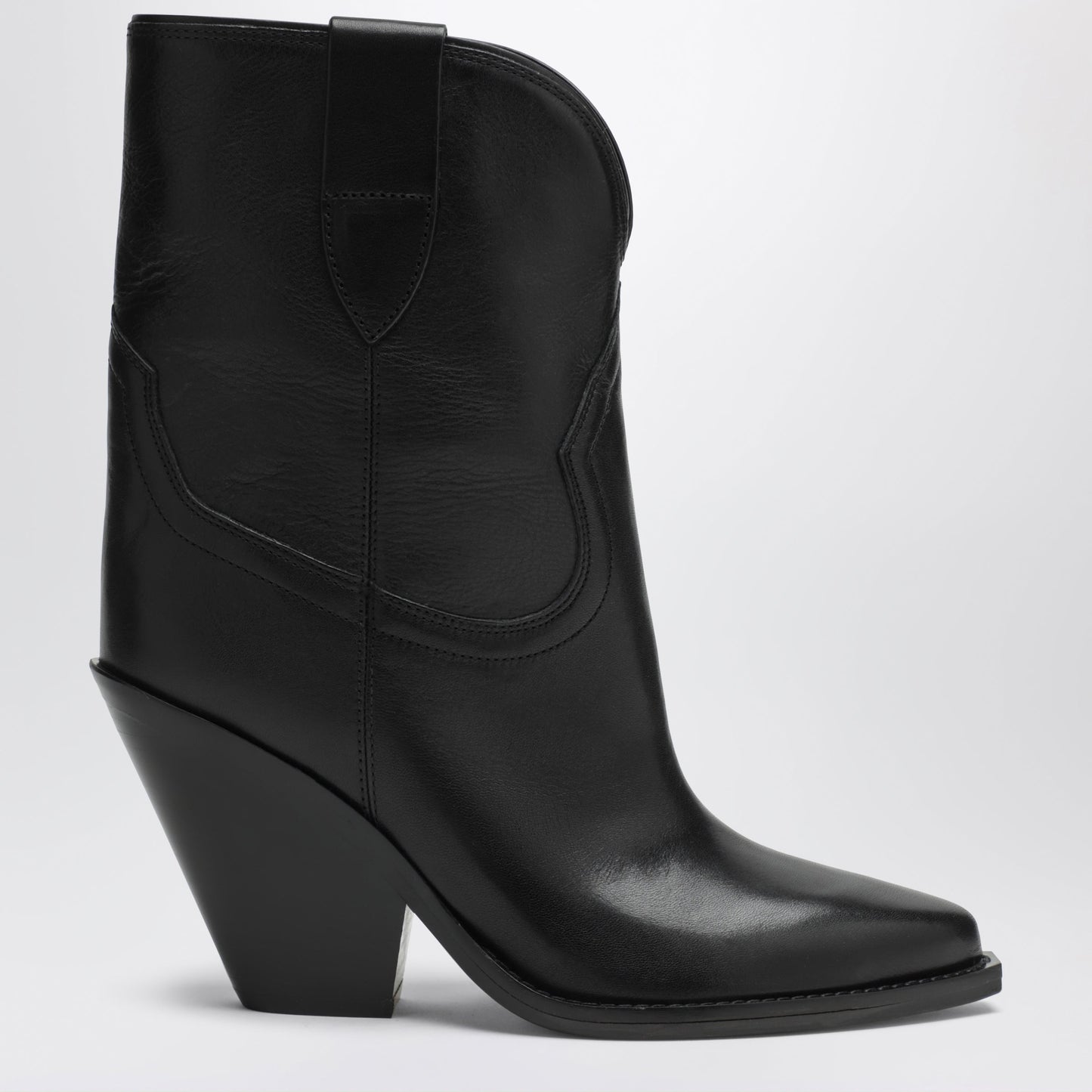 Isabel Marant Leyane Cowboy Boots In Black Leather Women ISABEL MARANT