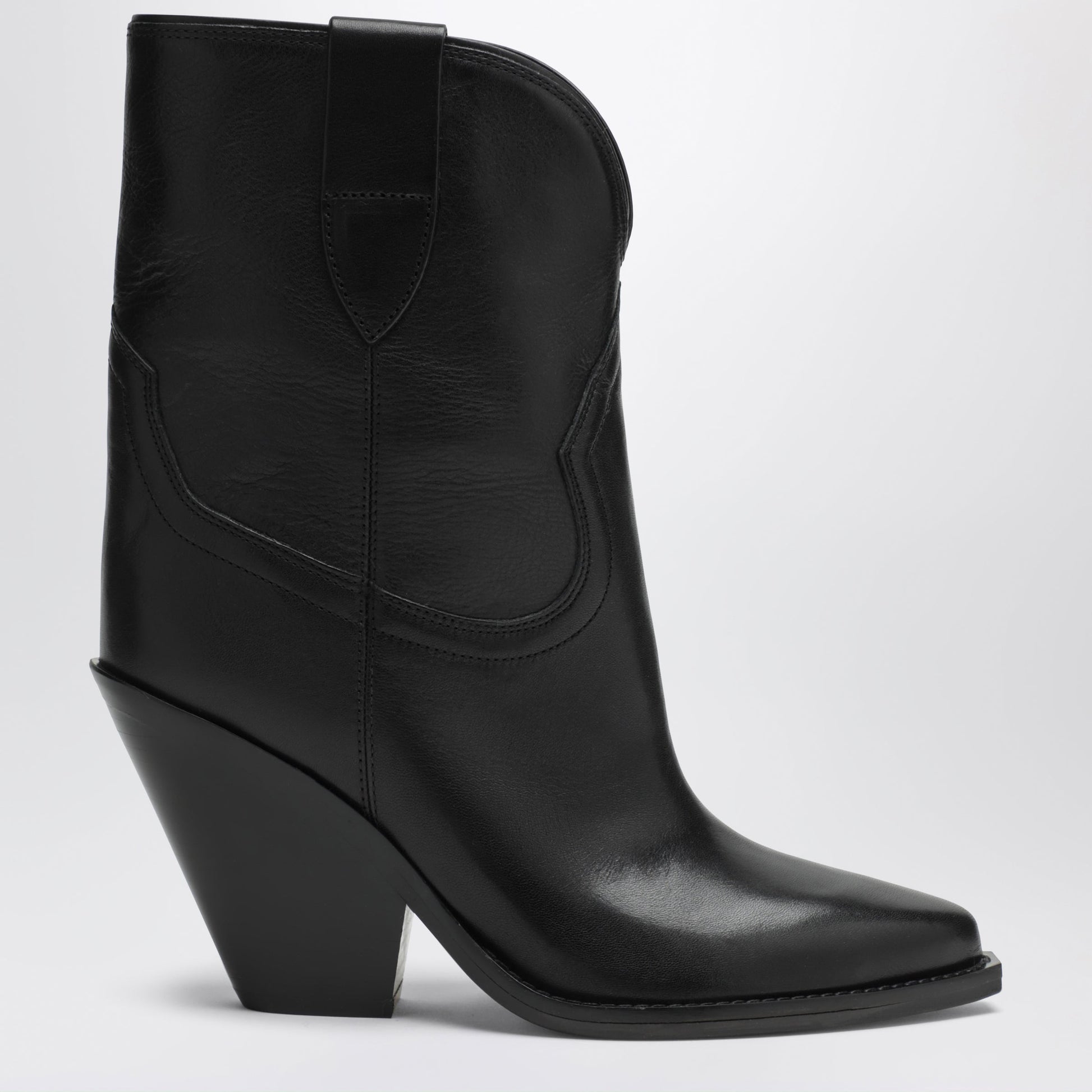 Isabel Marant Leyane Cowboy Boots In Black Leather Women ISABEL MARANT