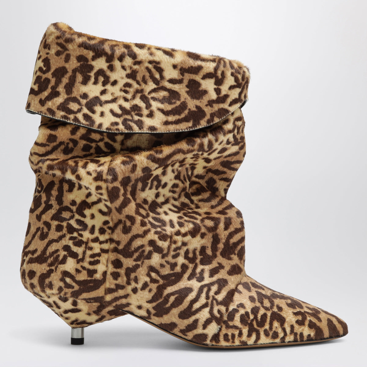 Isabel Marant Animal-Print Calf Hair Ankle Boots Women ISABEL MARANT