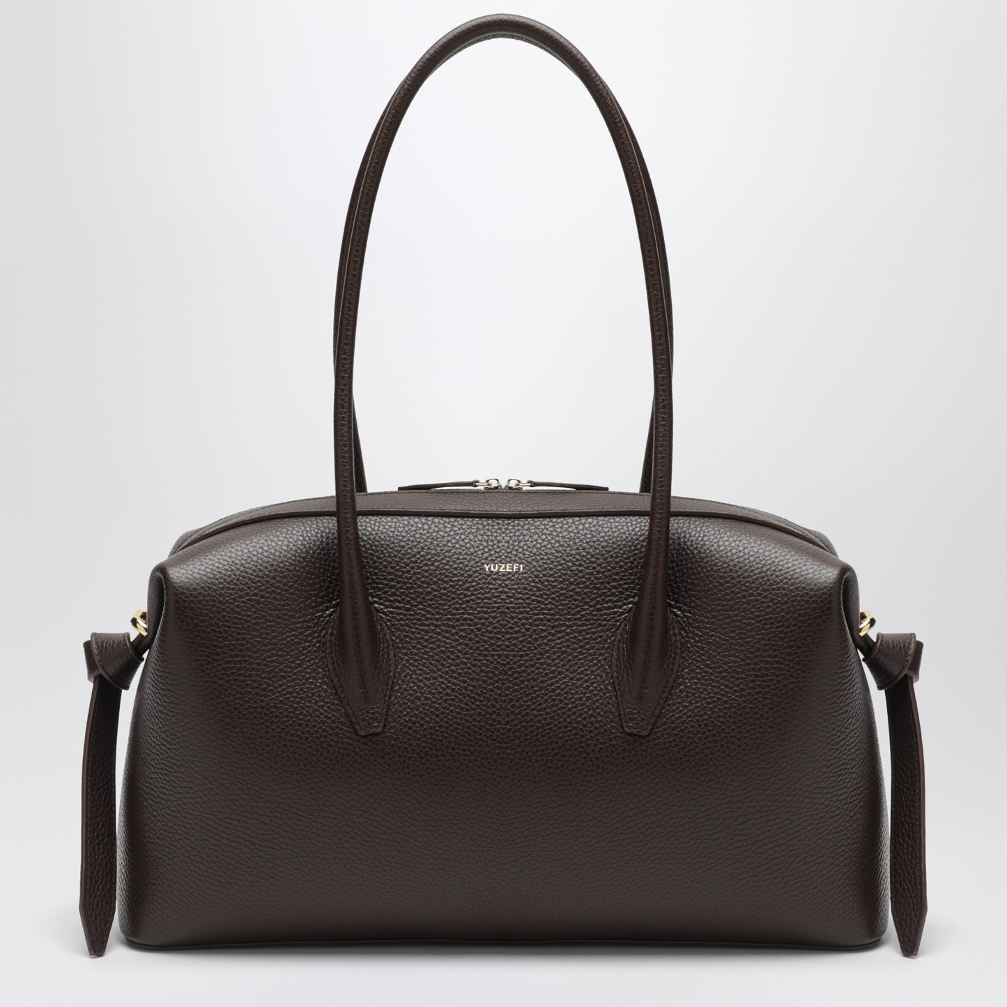 Yuzefi Brioche Duffle Bag In Espresso Pebble-Grained Leather Women YUZEFI