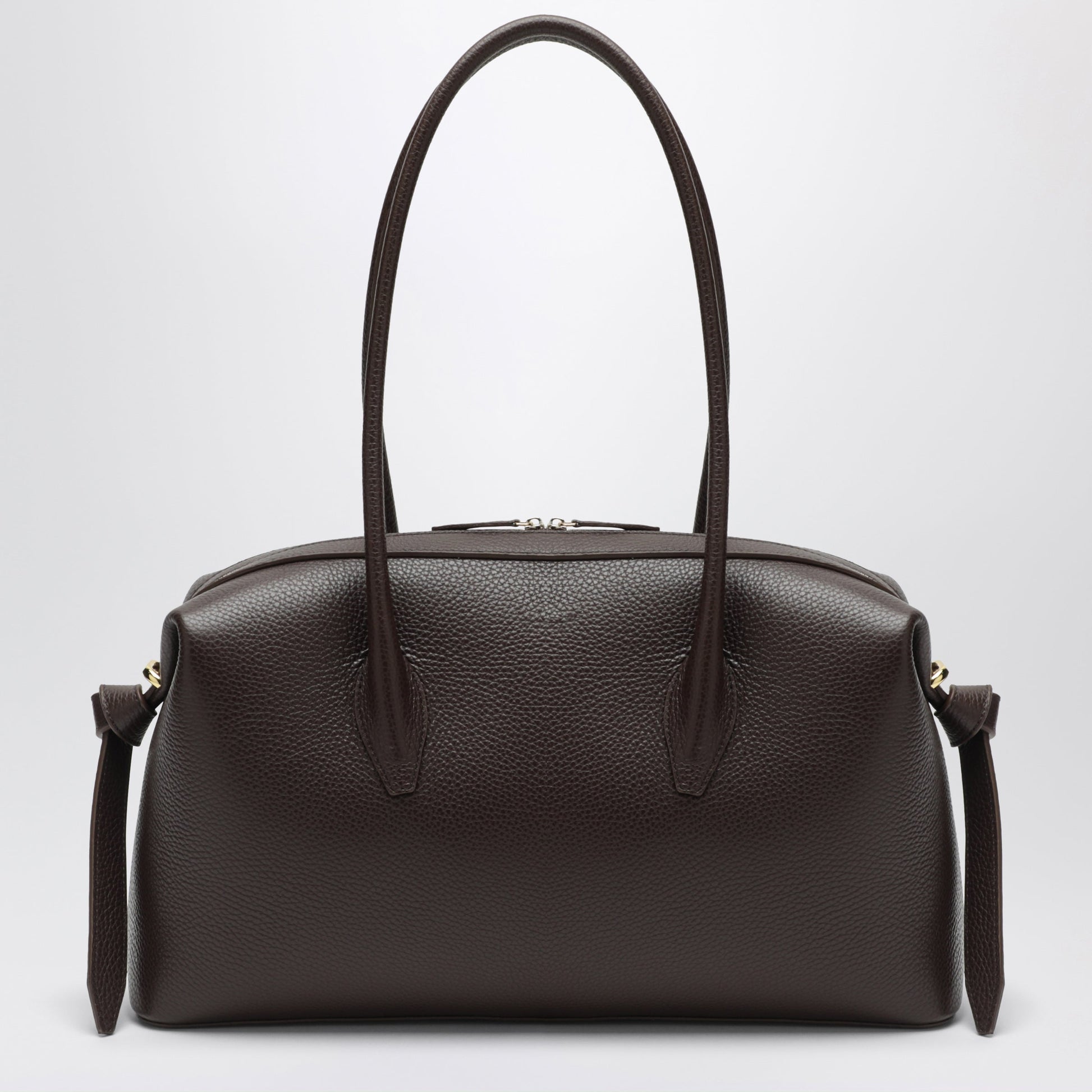 Yuzefi Brioche Duffle Bag In Espresso Pebble-Grained Leather Women YUZEFI