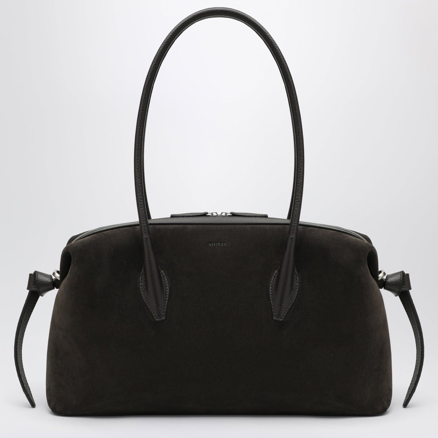 Yuzefi Brioche Duffle Bag In Ganache-Coloured Suede Women YUZEFI