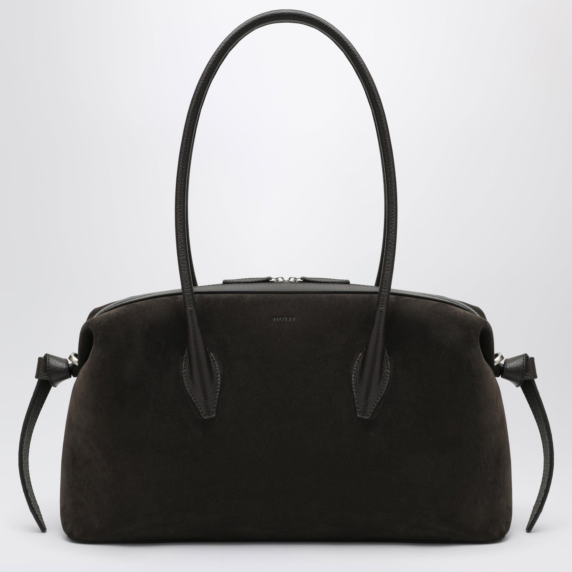 Yuzefi Brioche Duffle Bag In Ganache-Coloured Suede Women YUZEFI