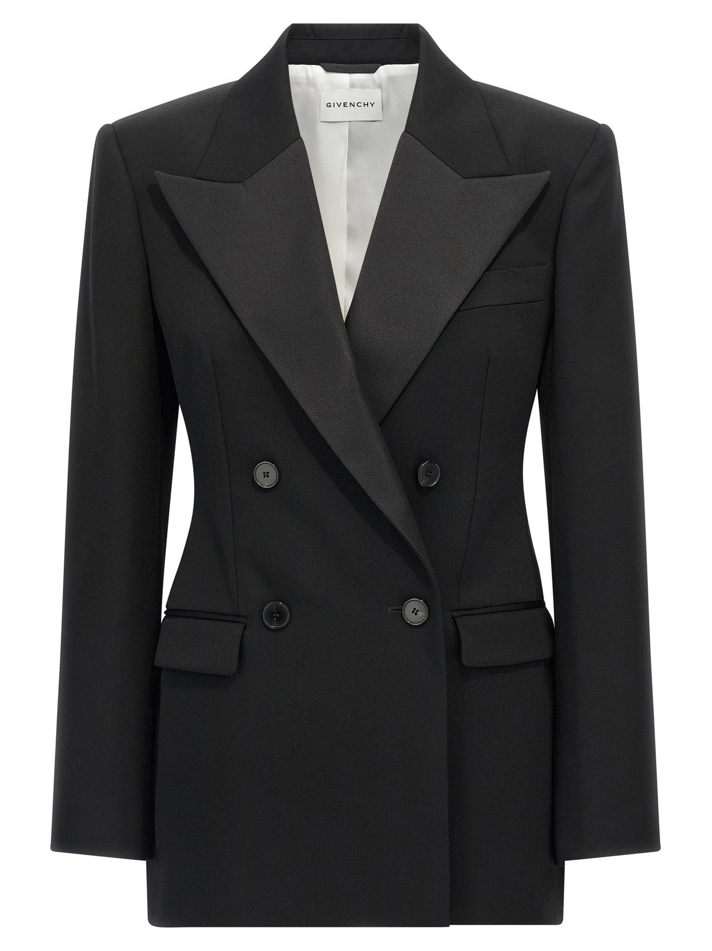 Givenchy Women Satin Lapel Blazer GIVENCHY