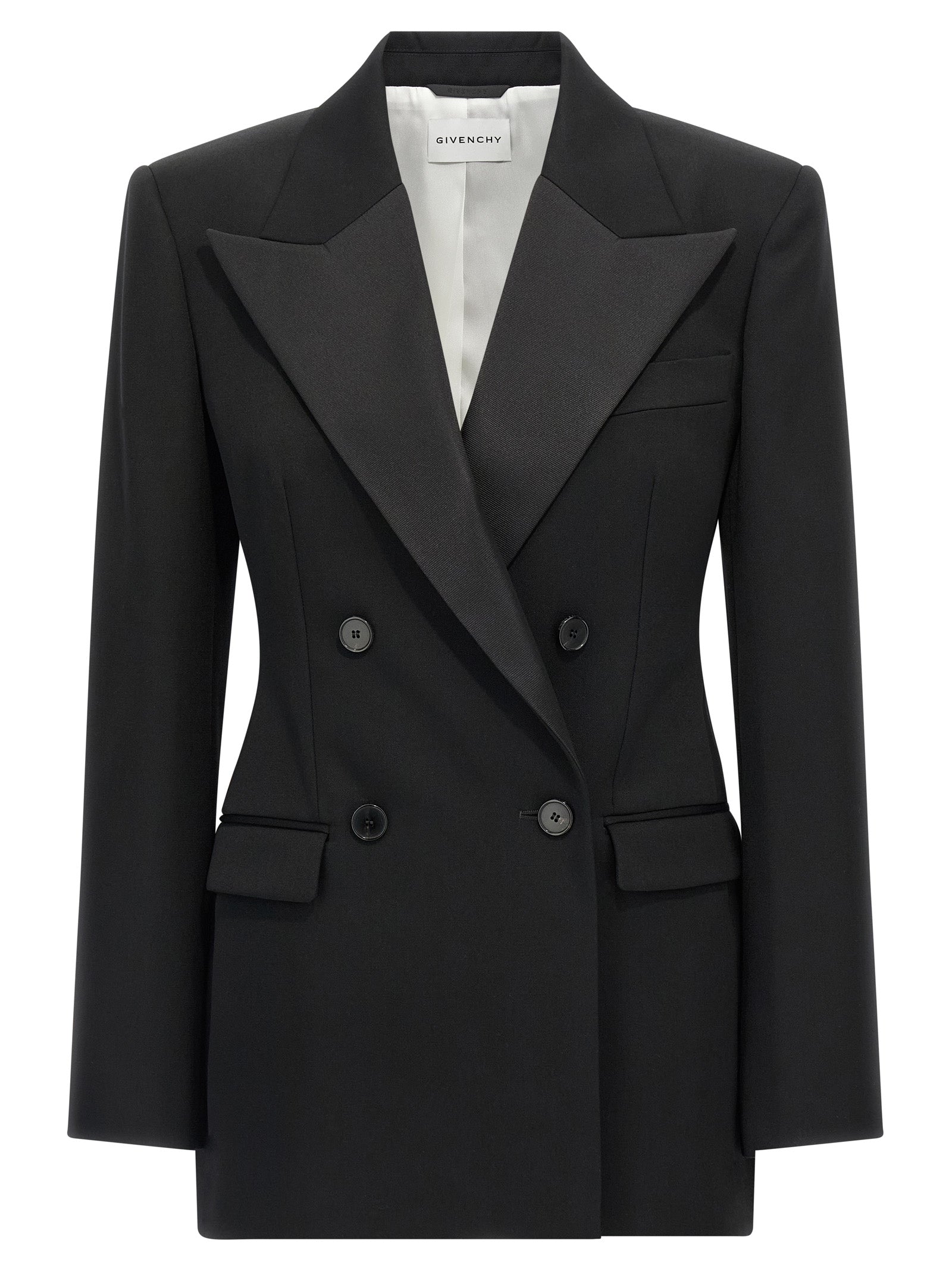Givenchy Women Satin Lapel Blazer GIVENCHY