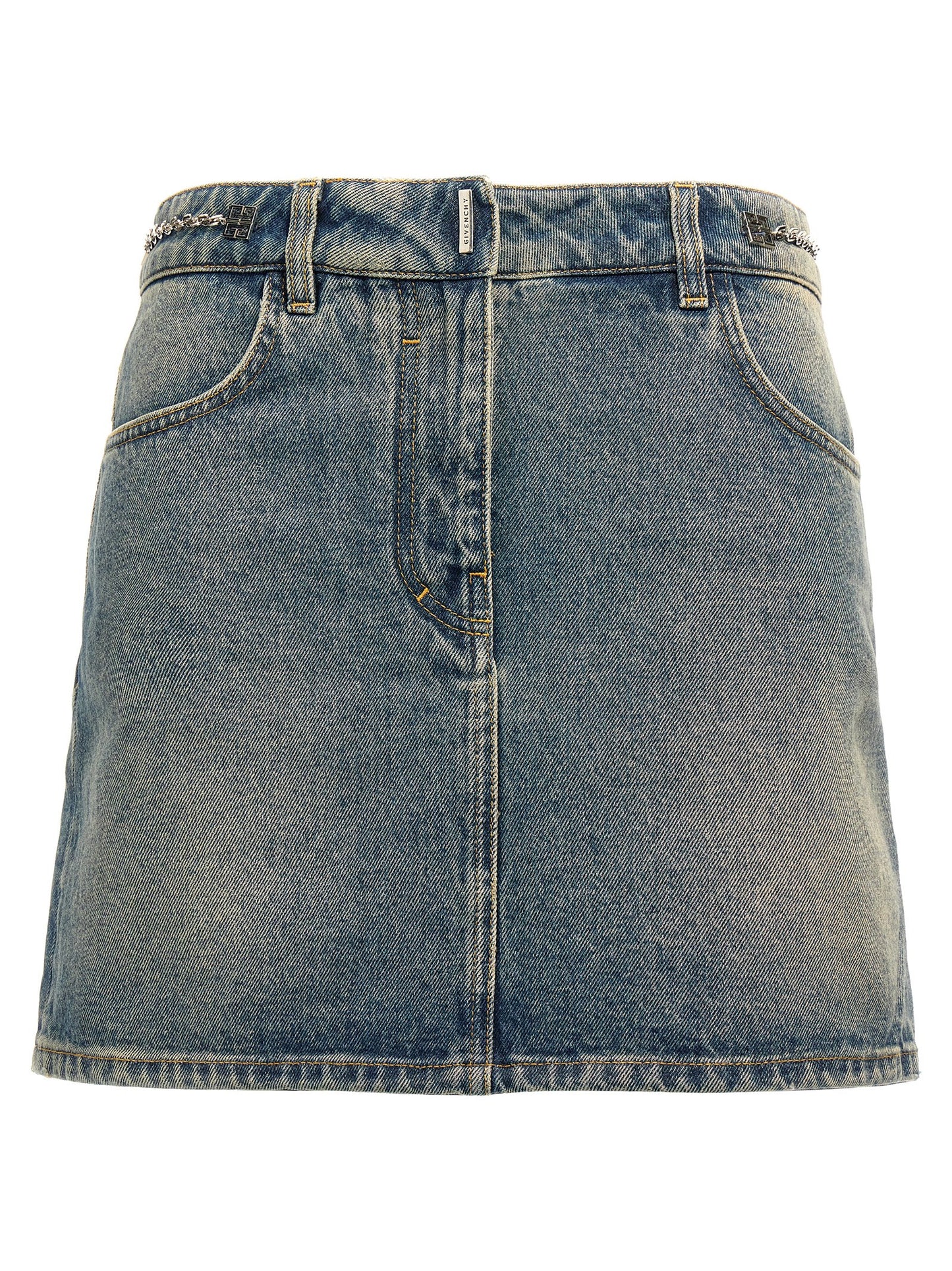 Givenchy Women Denim Mini Skirt GIVENCHY