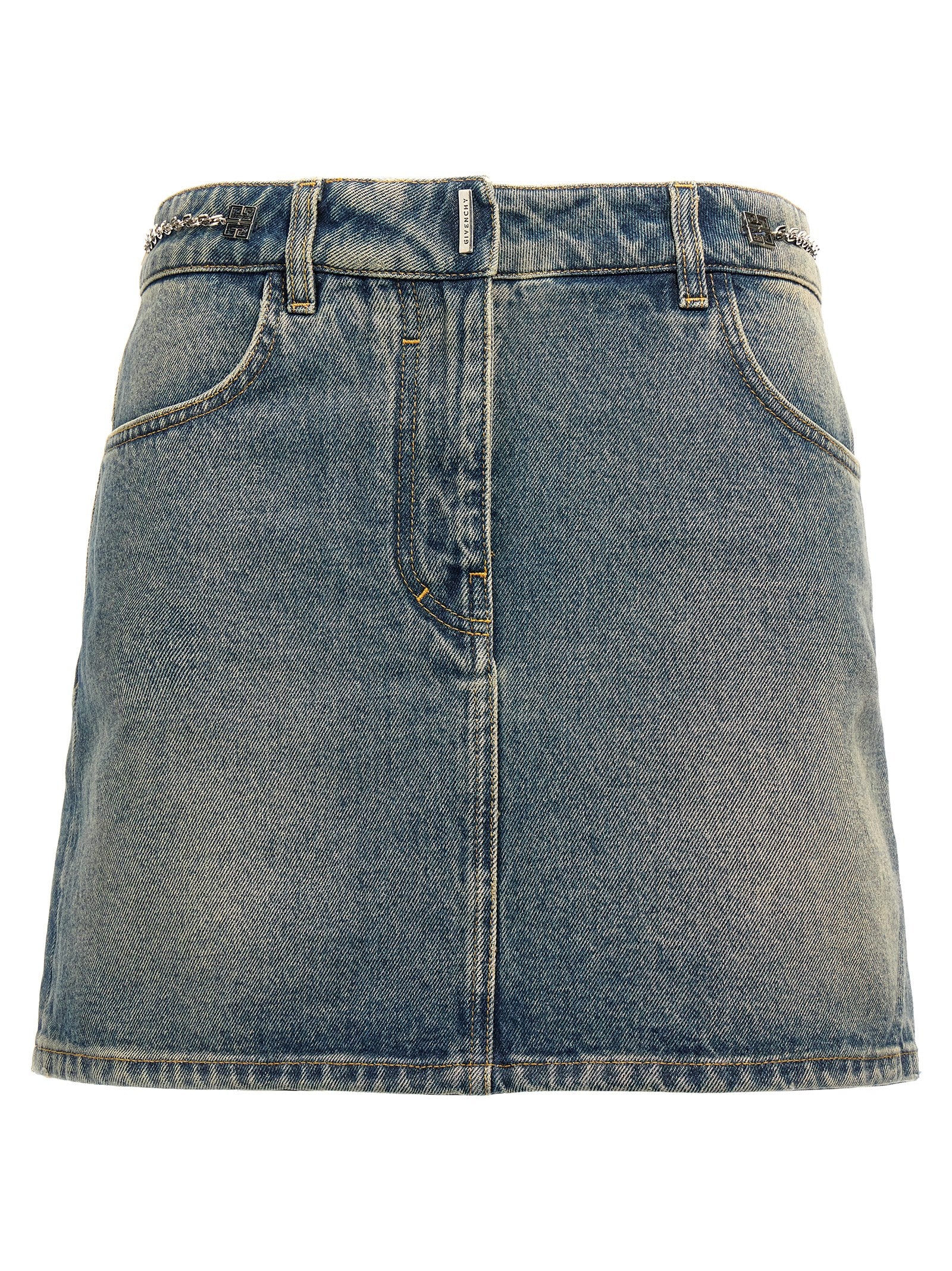 Givenchy Women Denim Mini Skirt GIVENCHY
