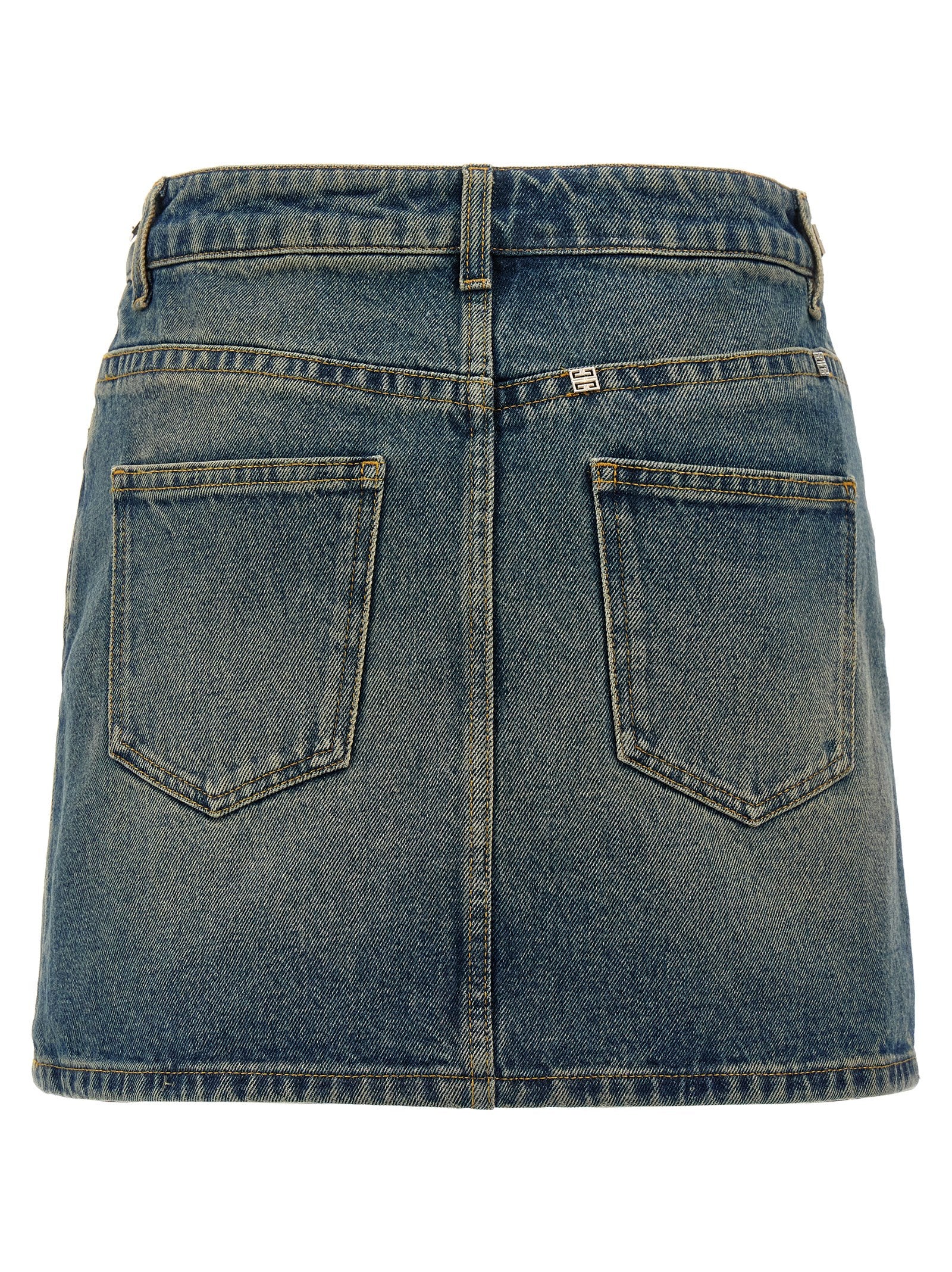 Givenchy Women Denim Mini Skirt GIVENCHY