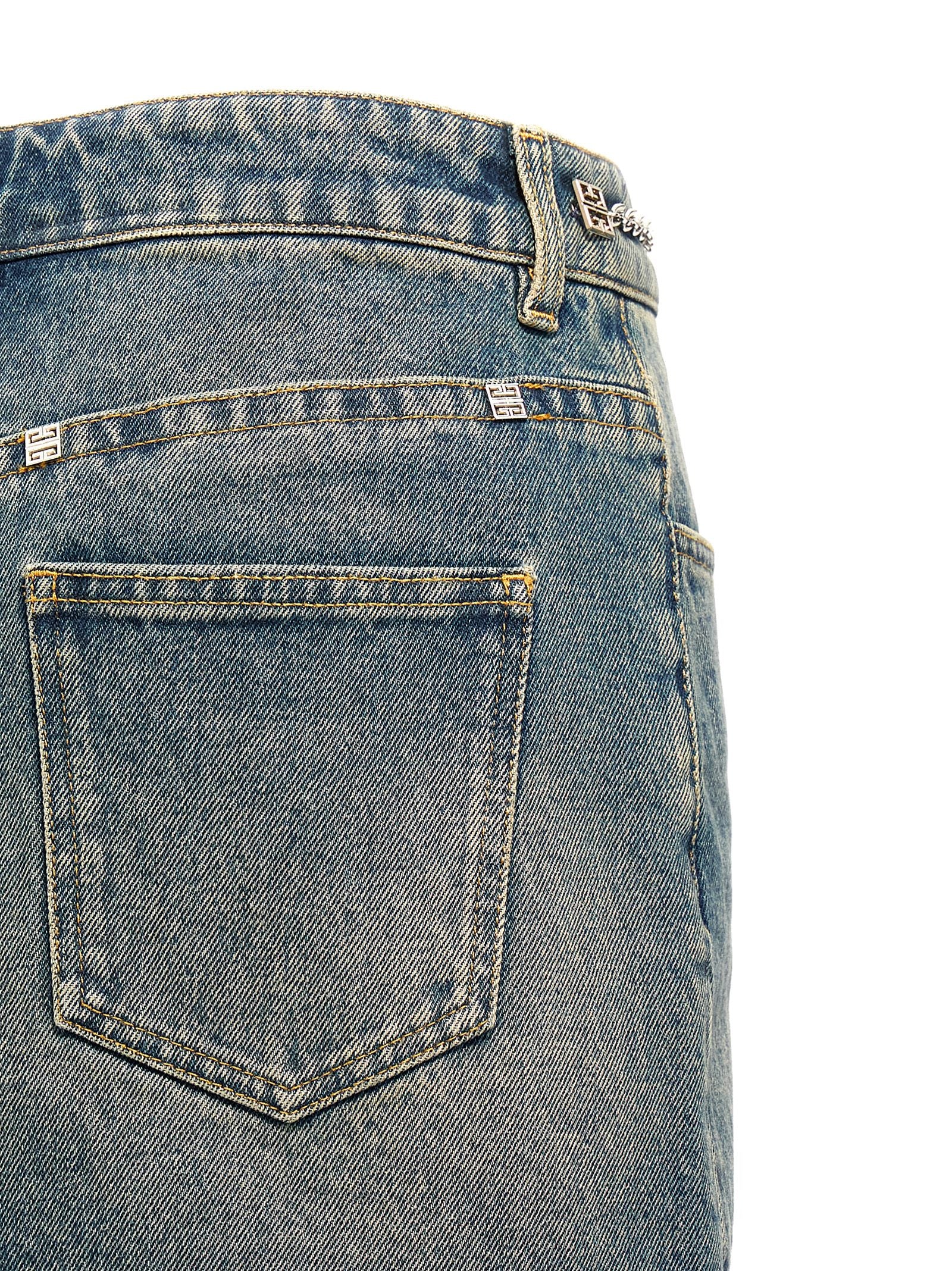 Givenchy Women Denim Mini Skirt GIVENCHY