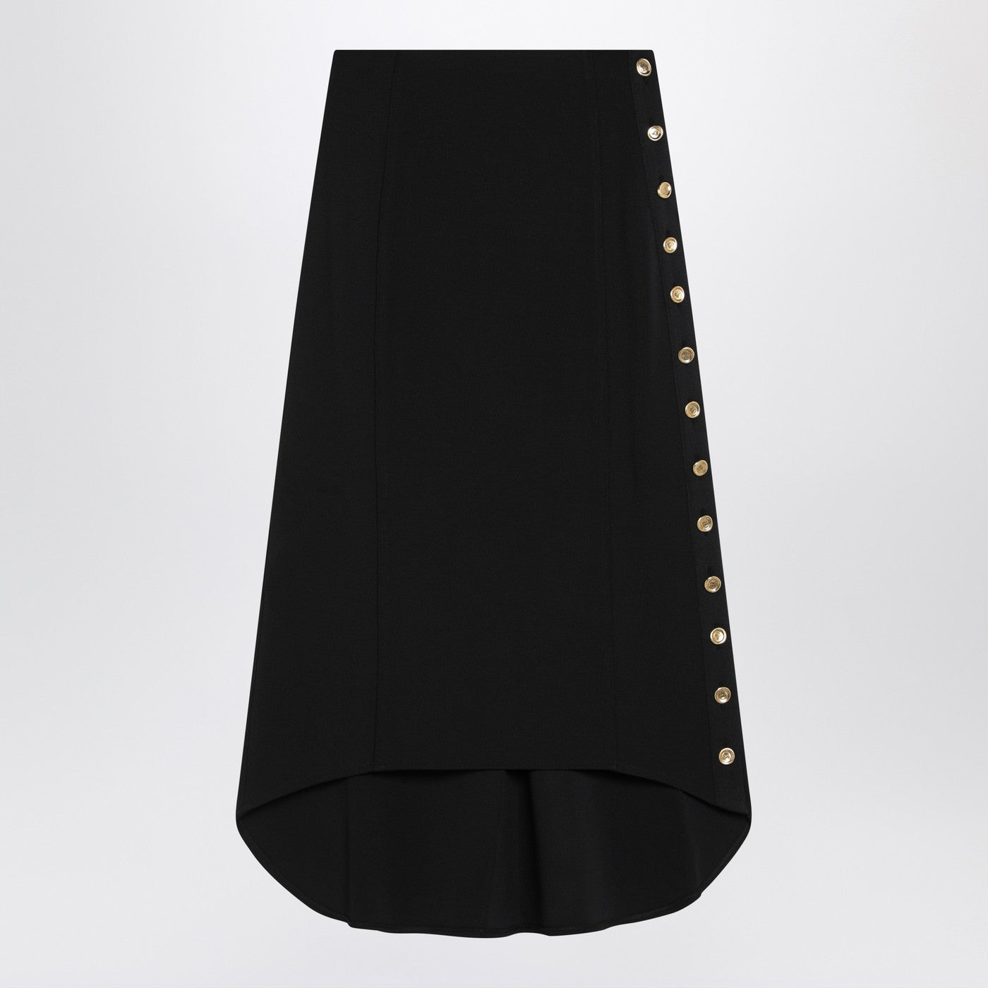 Givenchy Black Milan Stitch Skirt With Buttons Women GIVENCHY