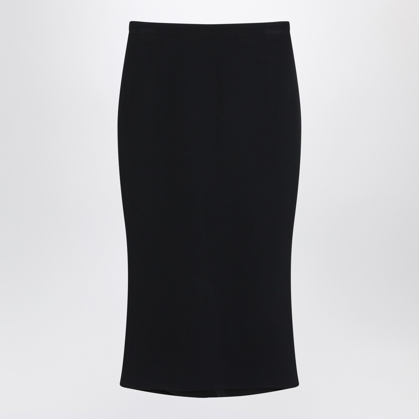 Givenchy Black Midi Skirt With Pleats On The Back Women GIVENCHY
