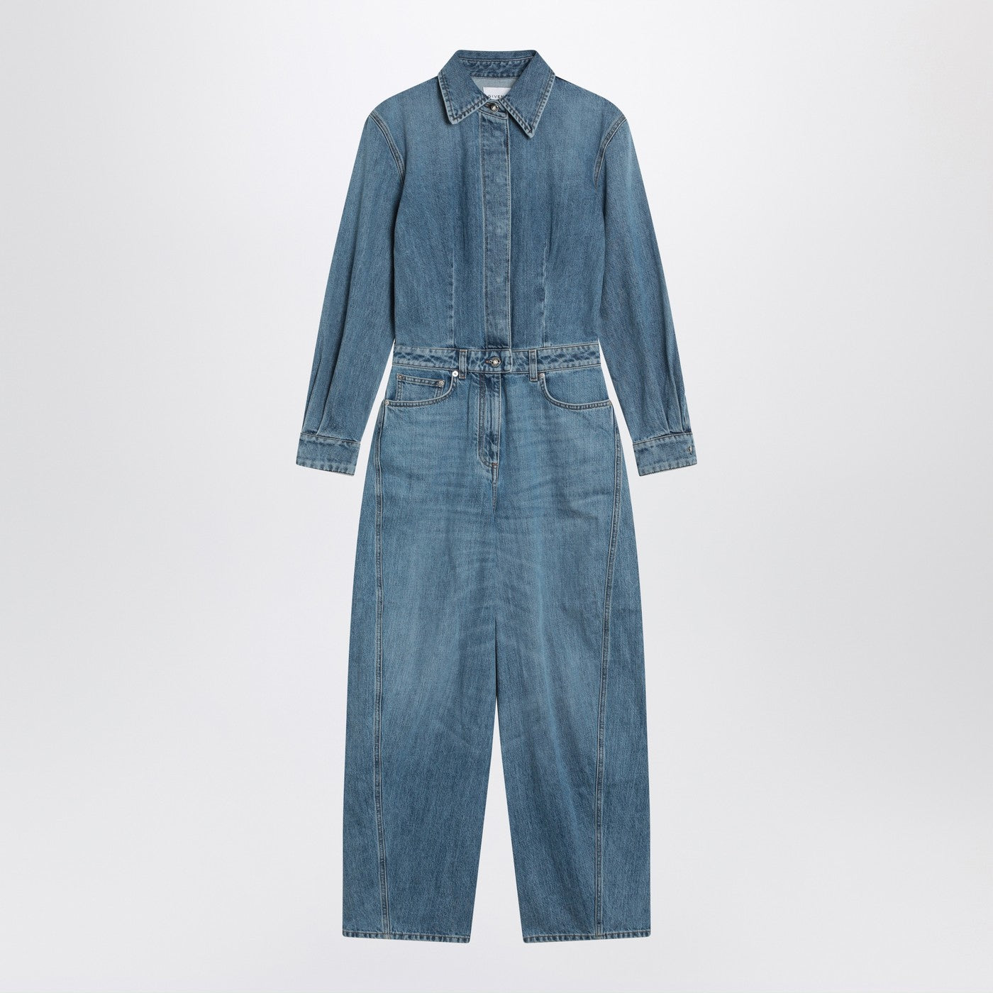 Givenchy Light Blue Denim Jumpsuit Women GIVENCHY