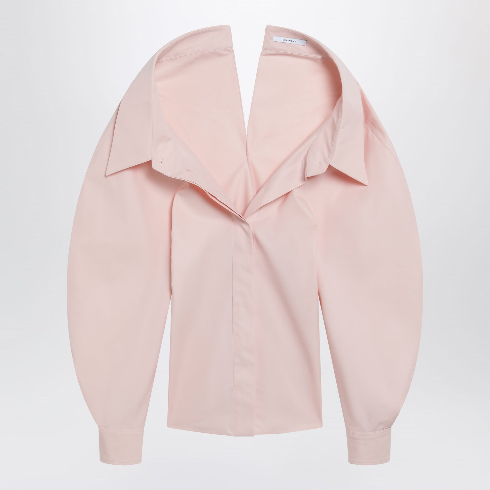 Givenchy Pink Cut-Out Poplin Shirt Women GIVENCHY