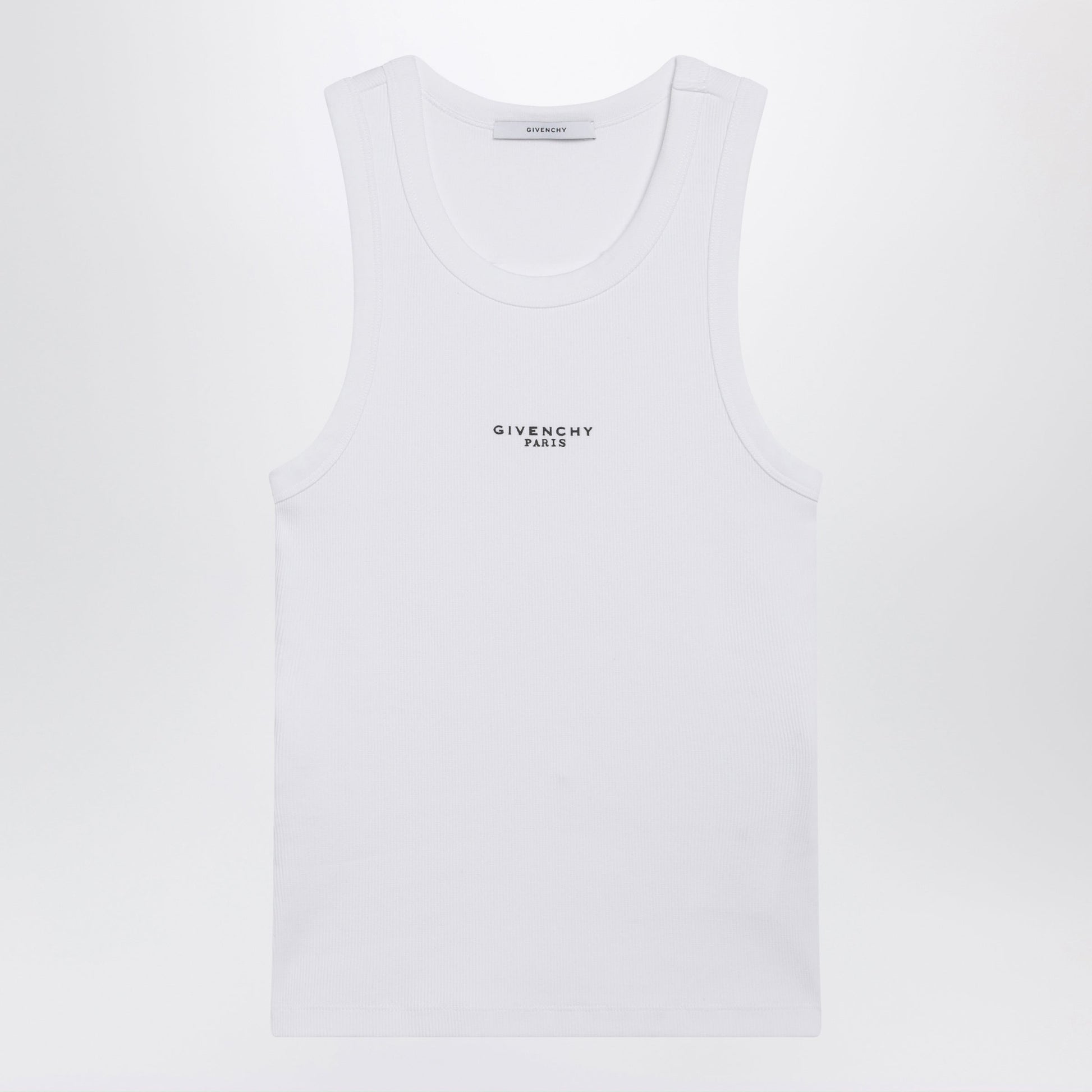 Givenchy White Slim-Fit Tank Top With Logo Women GIVENCHY