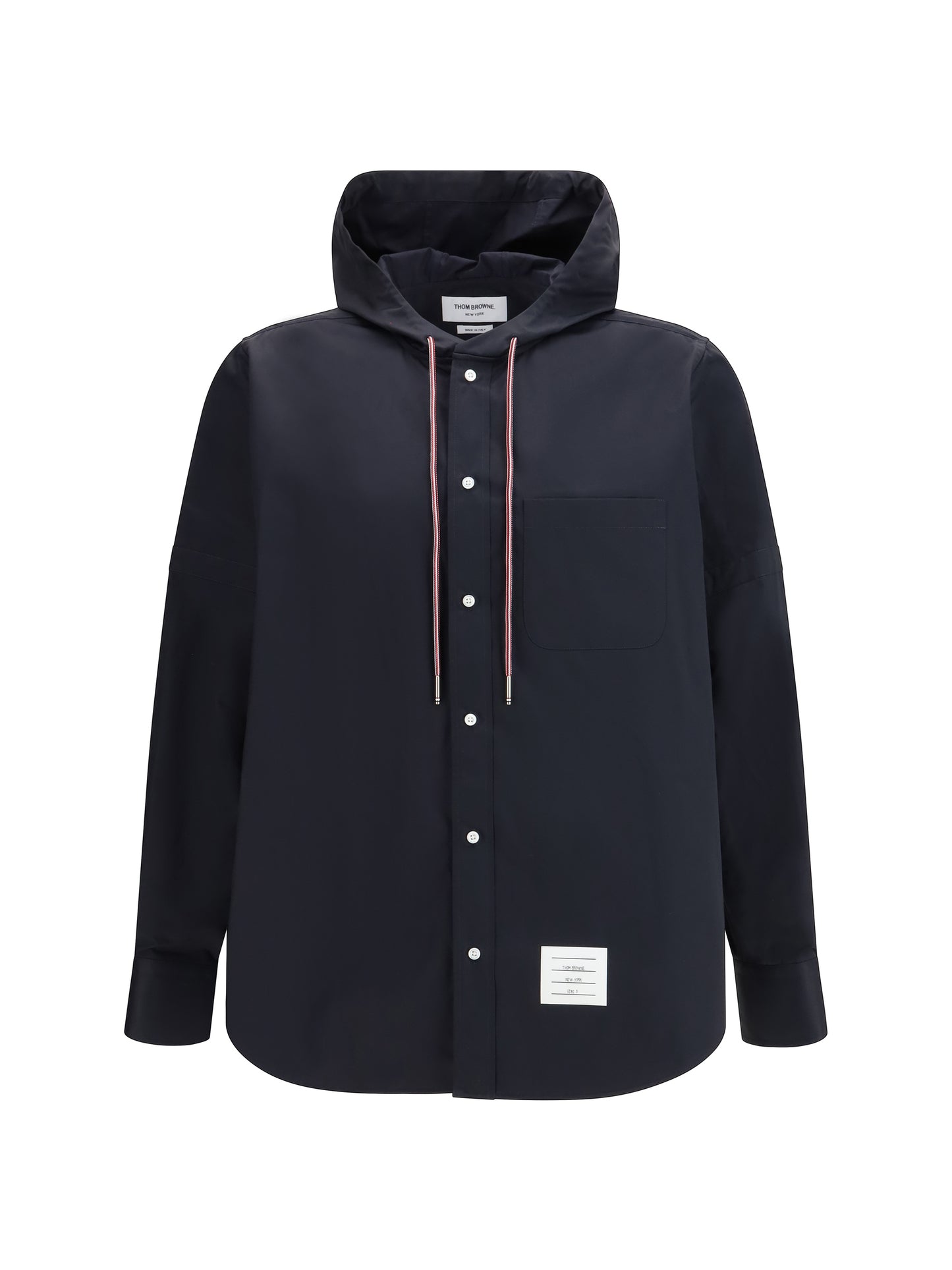 Thom Browne Men Nylon Cotton Hooded Jacket THOM BROWNE