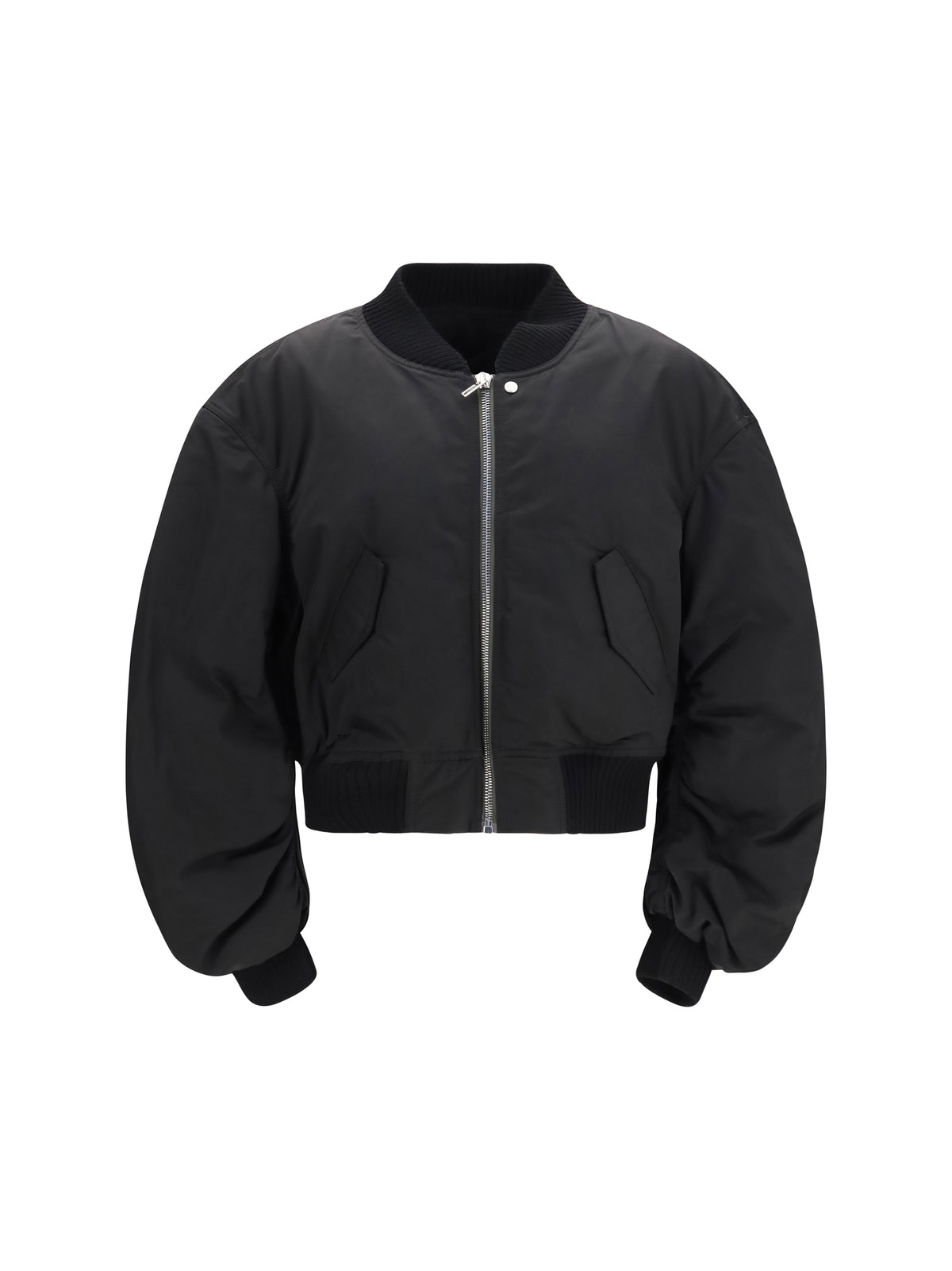 Rick Owens Men Bomber Jacket With Gathered Sleeves RICK OWENS