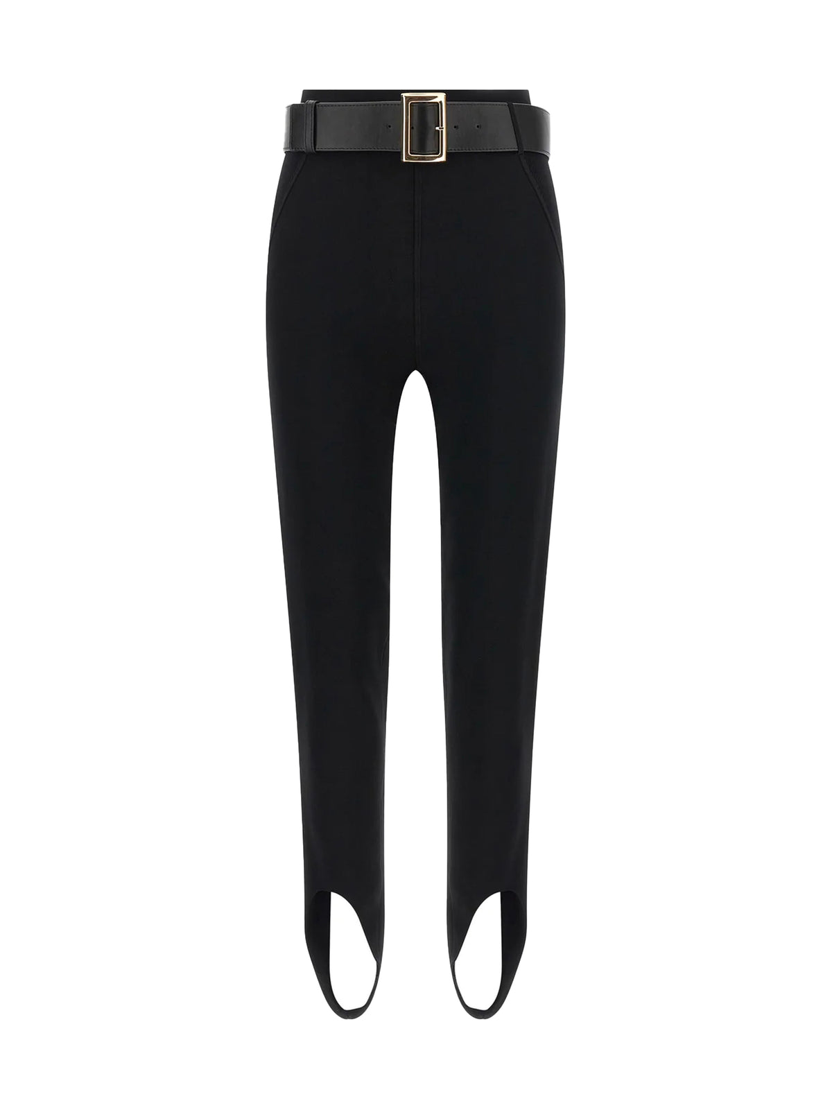 Self-Portrait Women Stretch Jersey Leggings With Belt SELF-PORTRAIT
