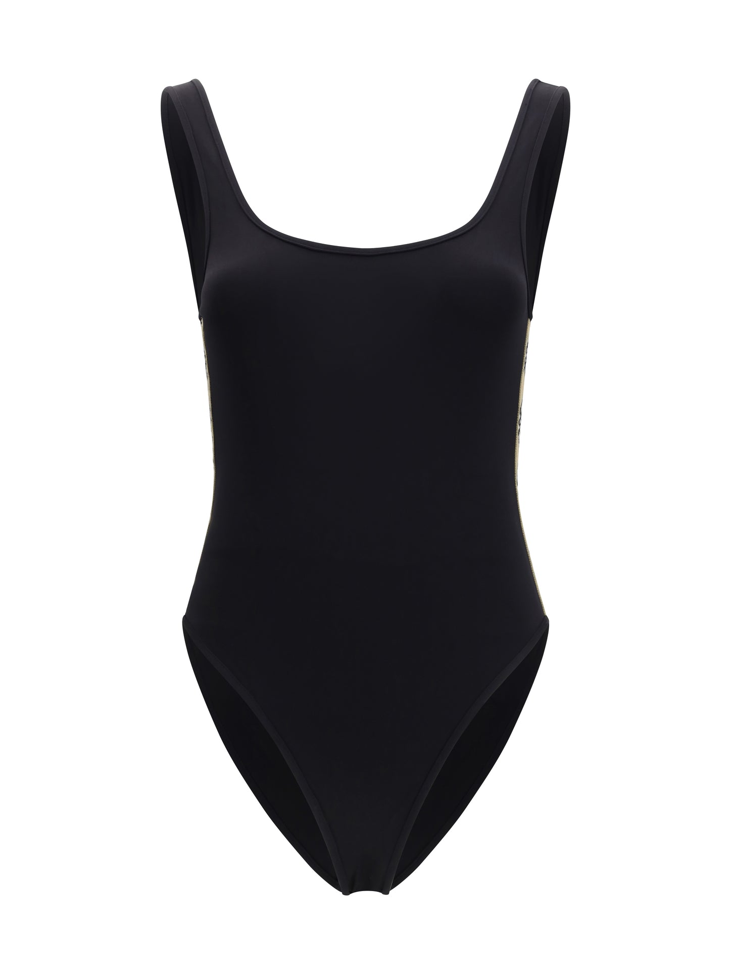 Burberry Women One-Piece Swimsuit With Check Trim BURBERRY