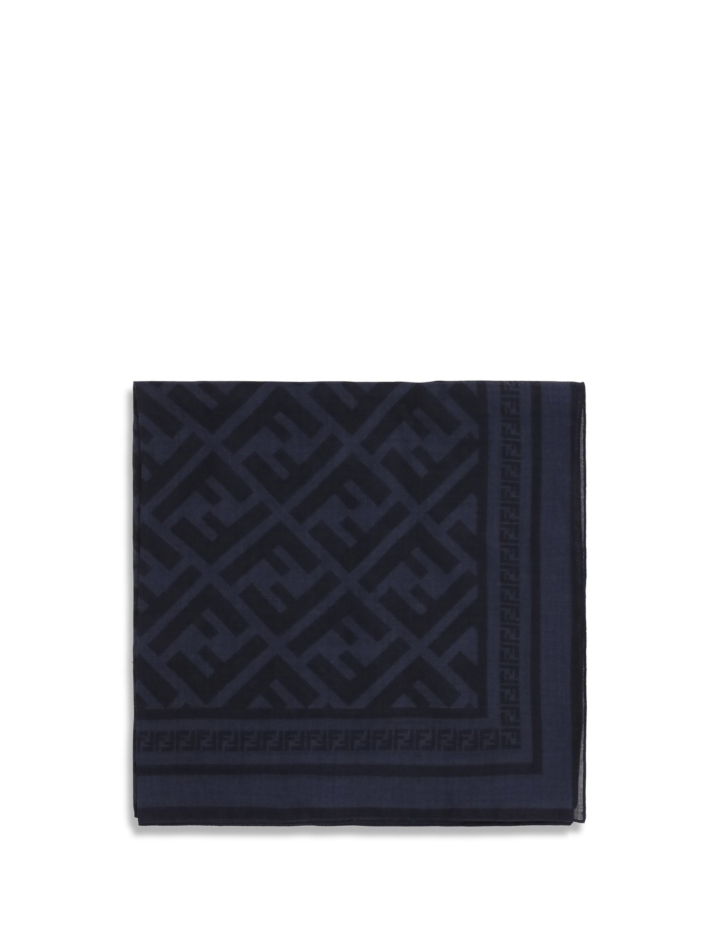 Fendi Men Ff Wool And Silk Scarf FENDI