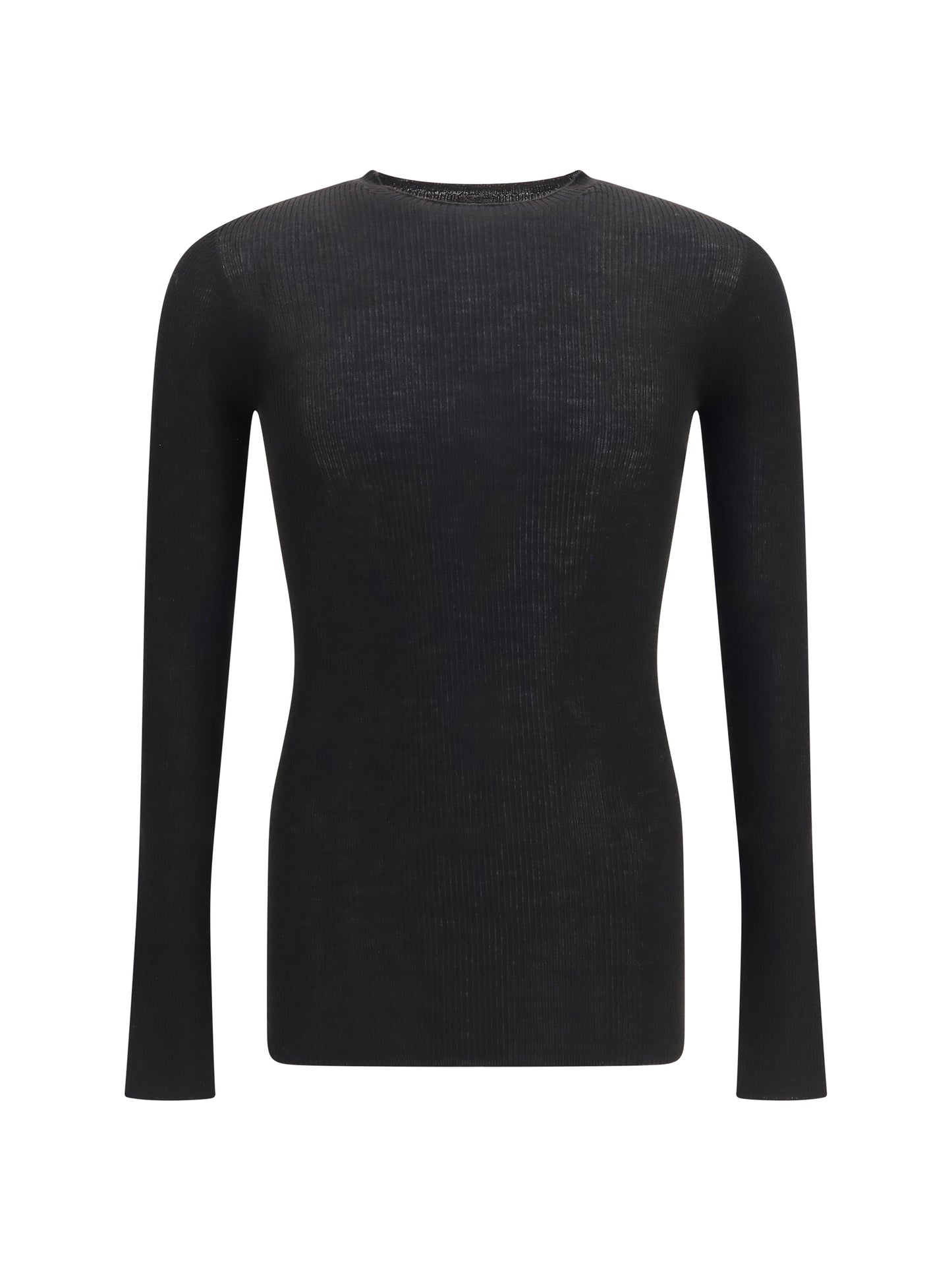 Rick Owens Men Slim Ribbed Long-Sleeve Sweater