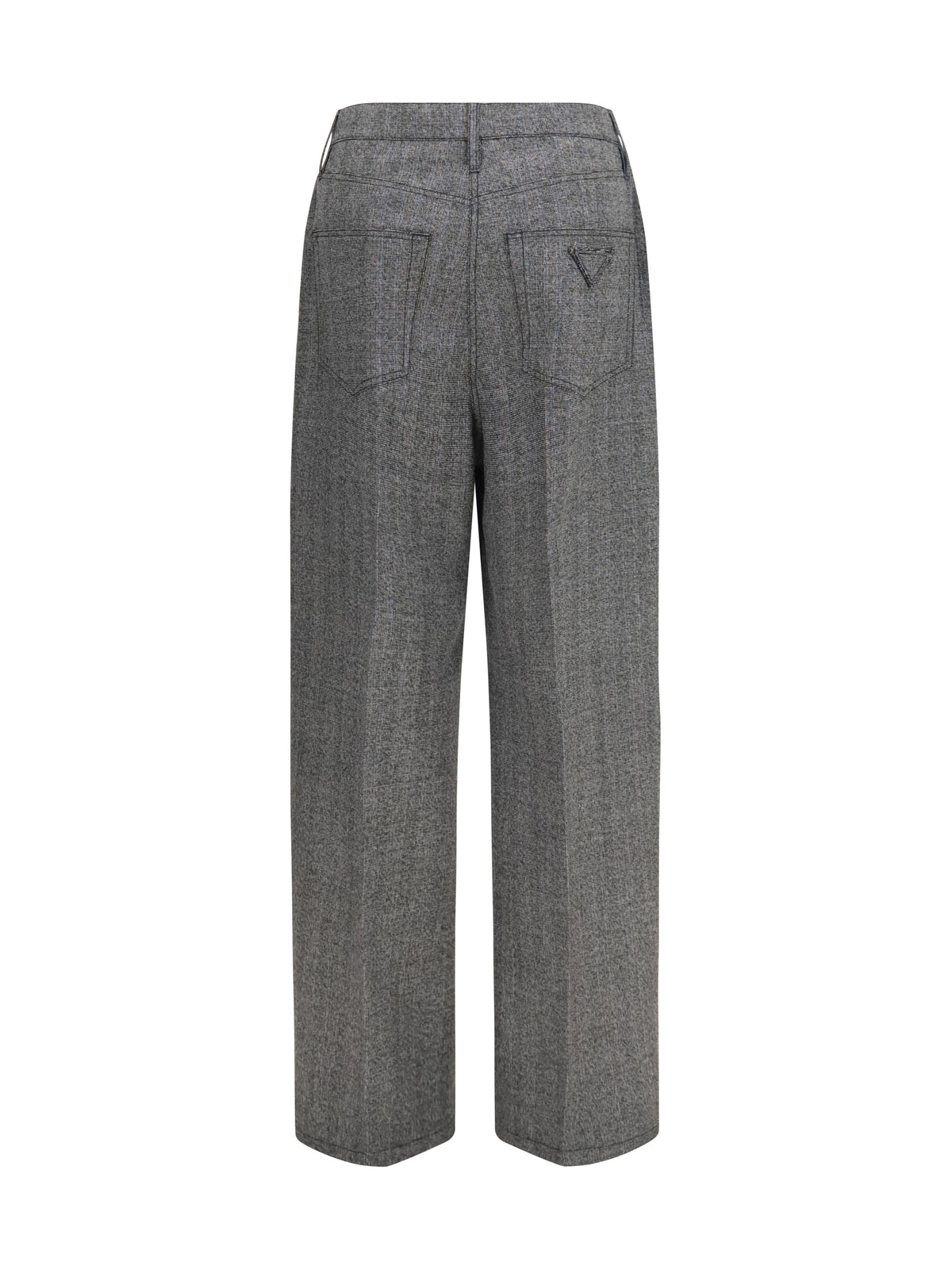 Prada Women Mouliné Wool Pants PRADA