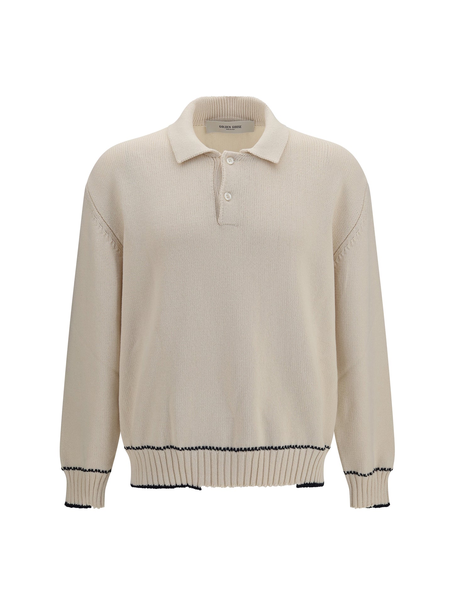 Golden Goose Men Rindley Polo With Logo Print GOLDEN GOOSE