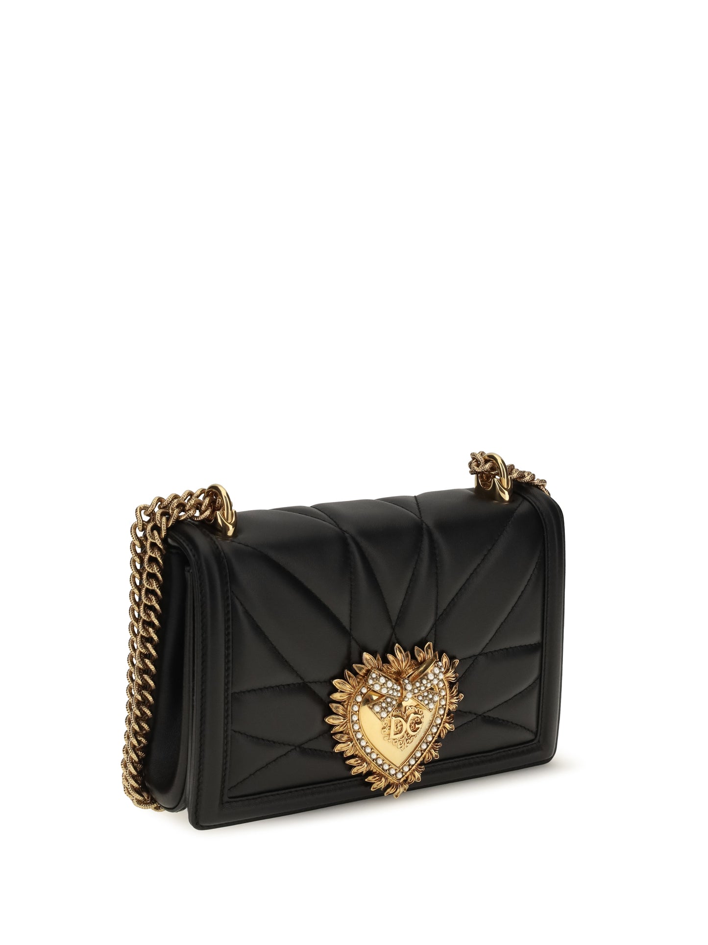 Dolce & Gabbana Women Medium Devotion Matelassé Nappa Shoulder Bag DOLCE & GABBANA