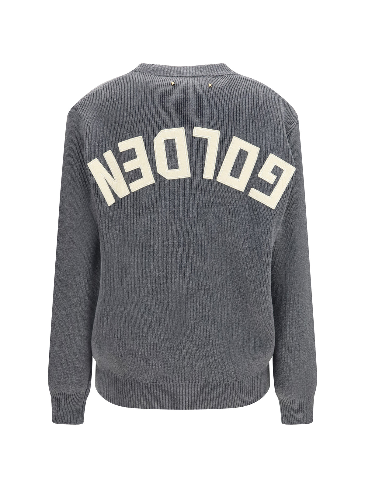 Golden Goose Women Cotton Crewneck Sweater With Back Logo GOLDEN GOOSE