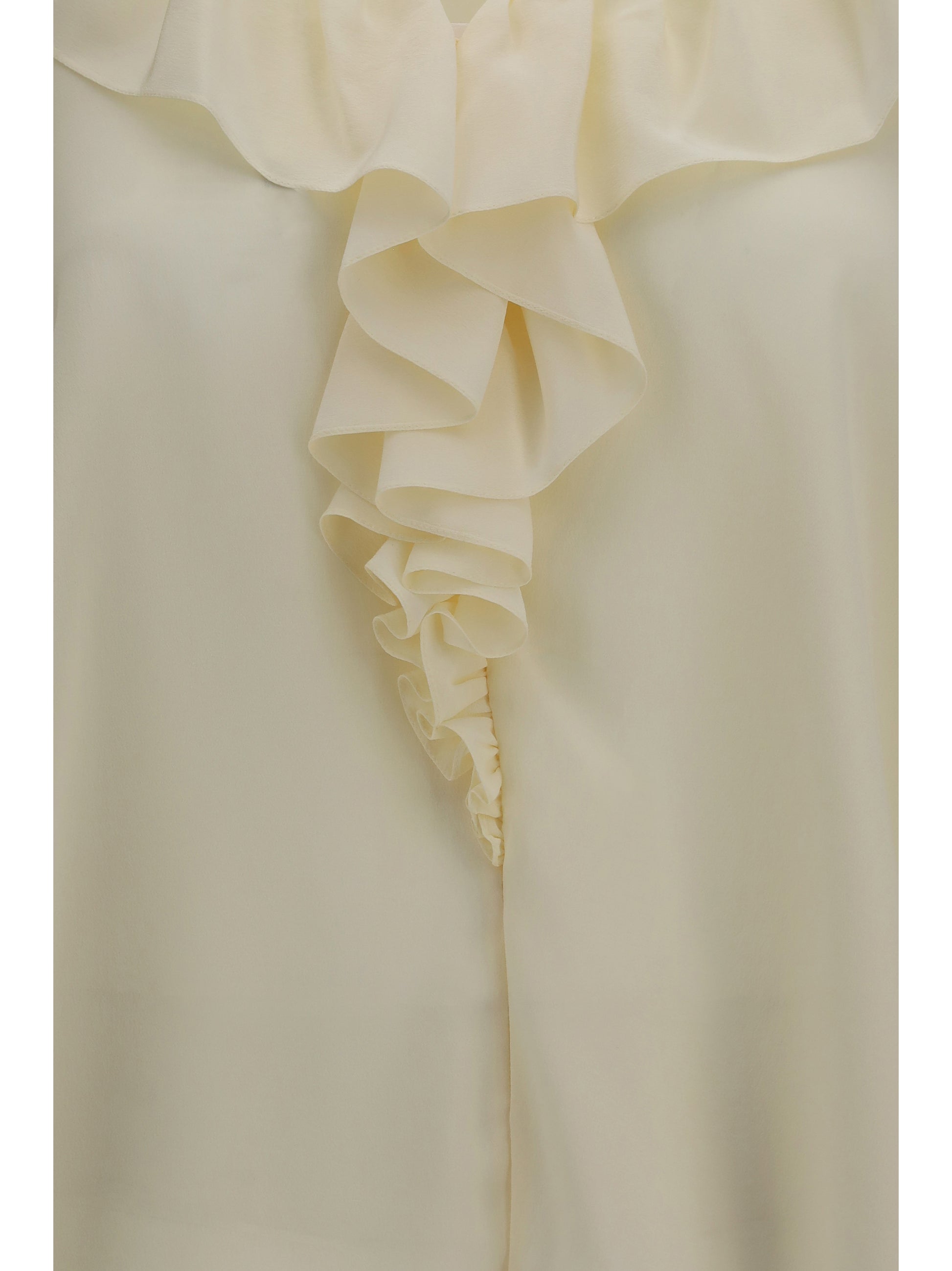 Chloé Women Ruffled V-Neck Shirt CHLOE