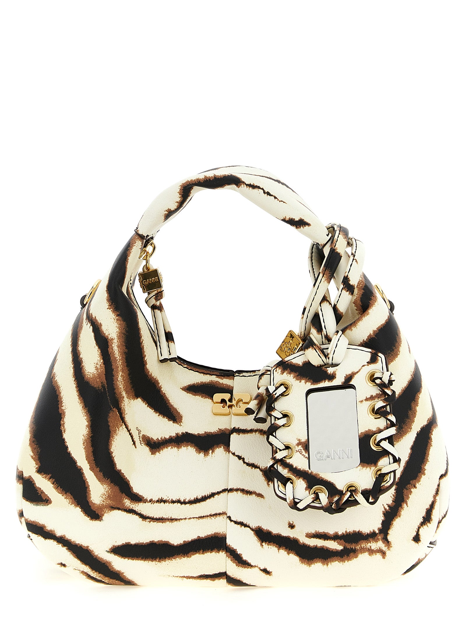 Ganni Women 'Mini Hobo Zebra' Handbag GANNI