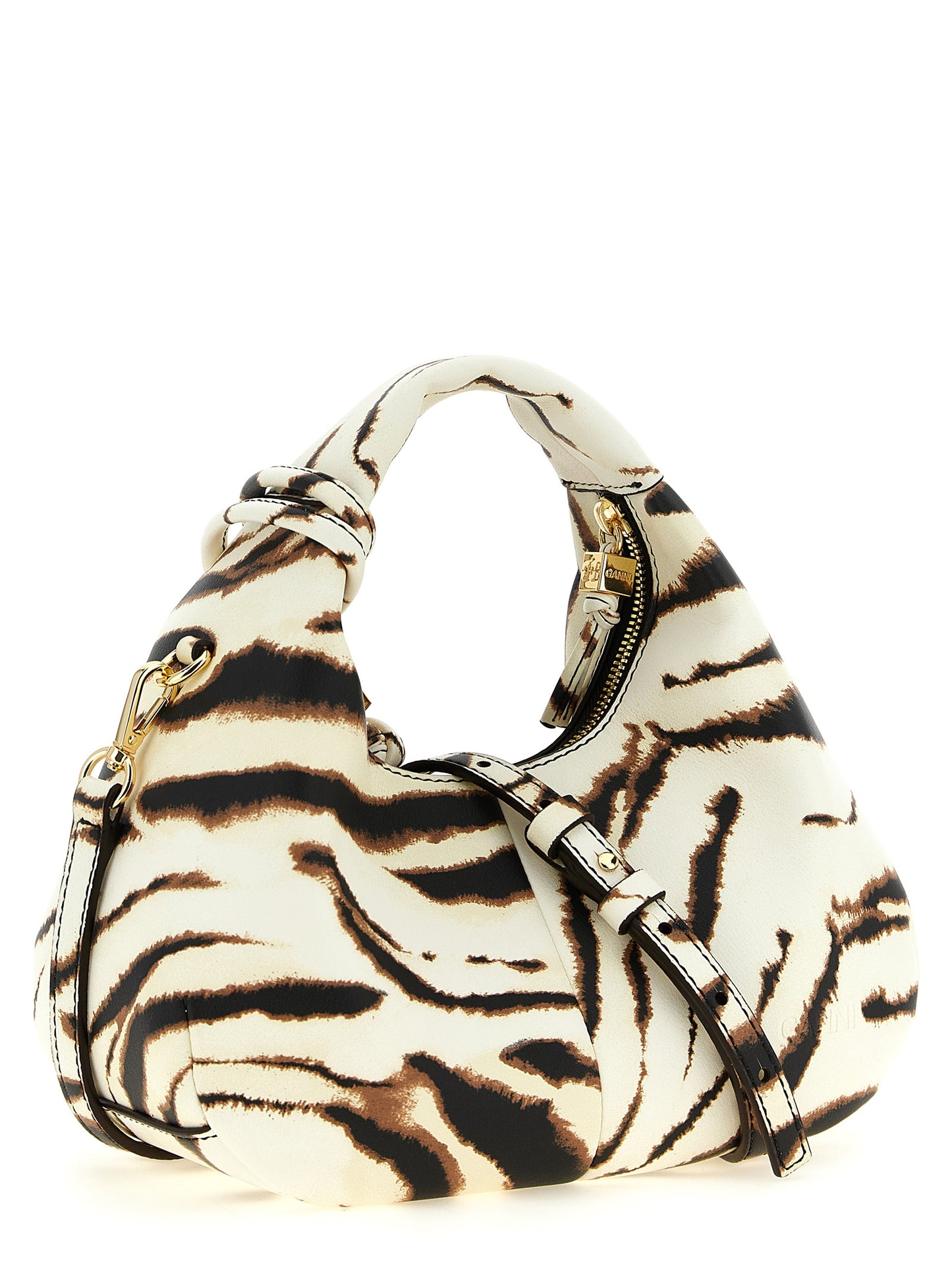 Ganni Women 'Mini Hobo Zebra' Handbag GANNI