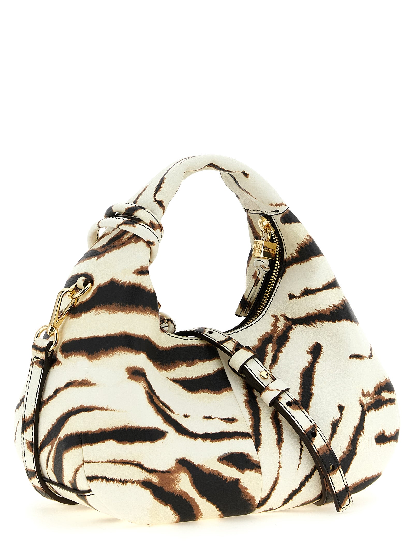 Ganni Women 'Mini Hobo Zebra' Handbag GANNI