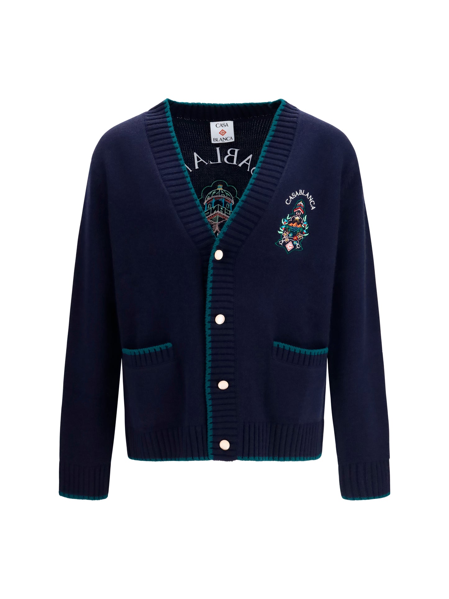 Casablanca Men Hotel Crest Cardigan